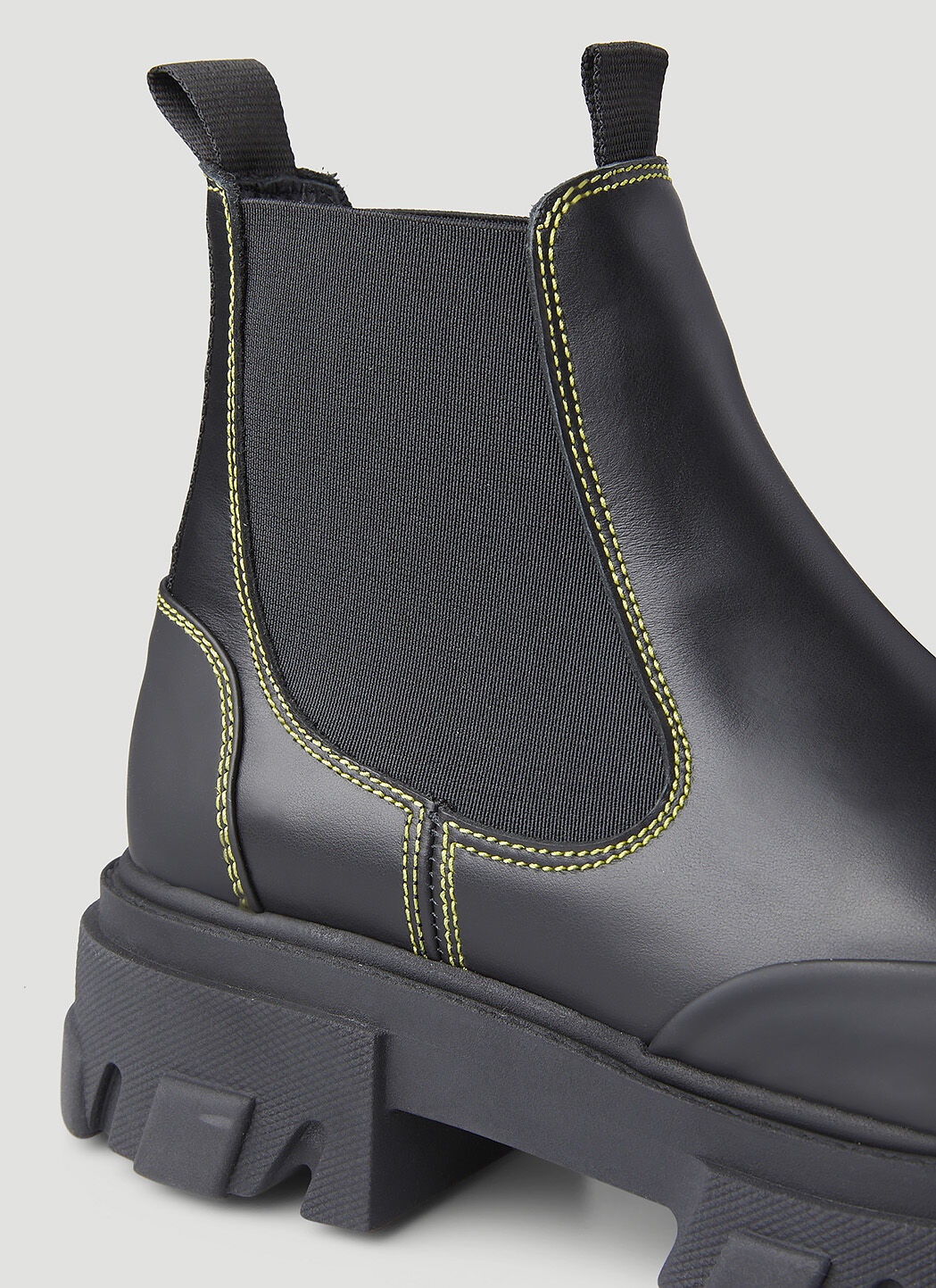 Ganni Women Stitch Cleated Low Chelsea Boots - 5