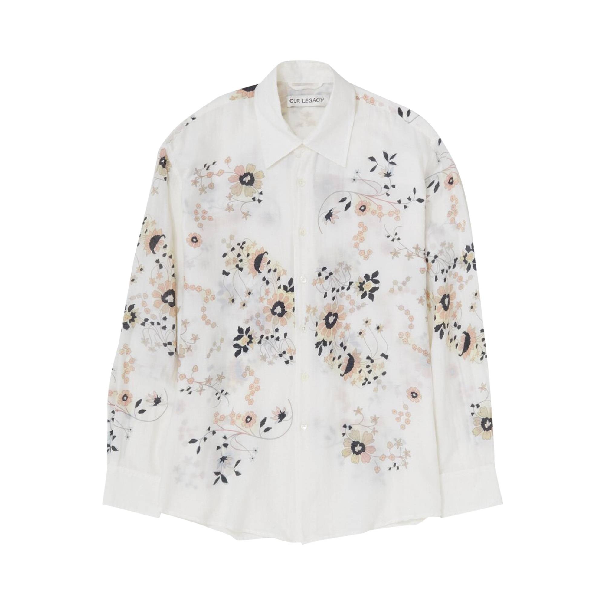 Our Legacy Eastern Flower Print Above Shirt 'White' - 1