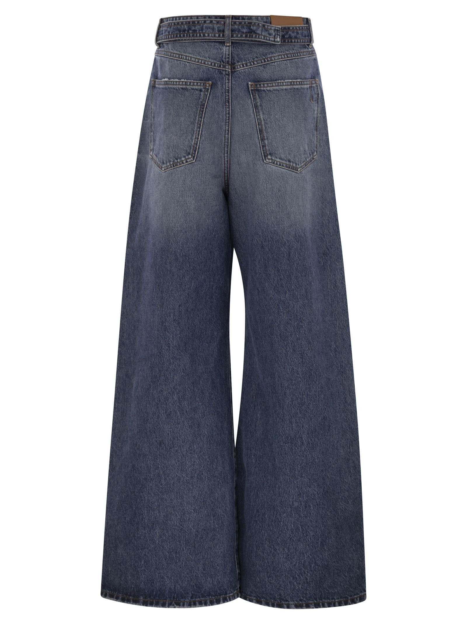 Sportmax Women Procida - Low-Waisted Oversize Denim Trousers - 2