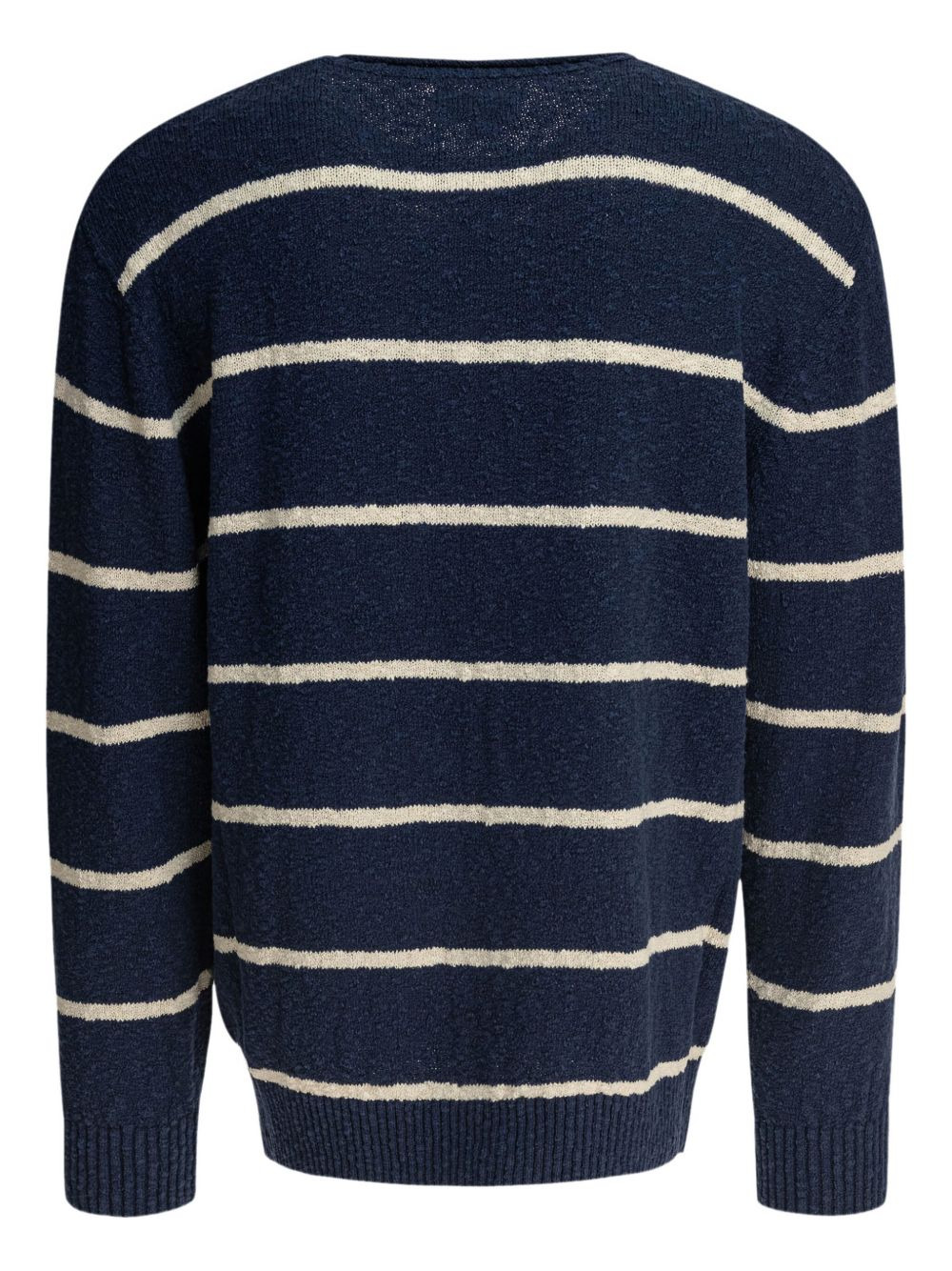 striped crew-neck sweater - 3