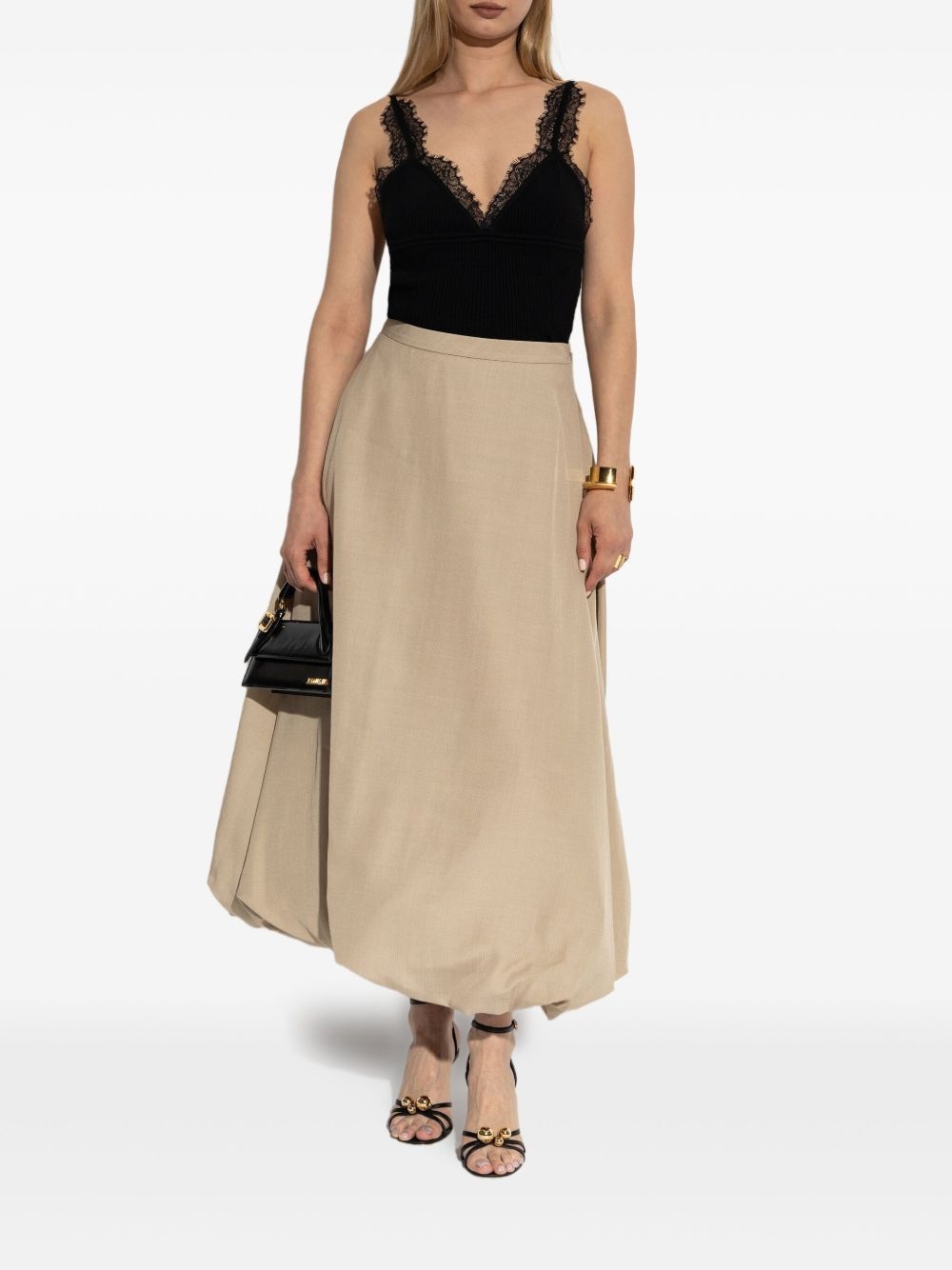 Aubrey balloon-hem maxi skirt - 2