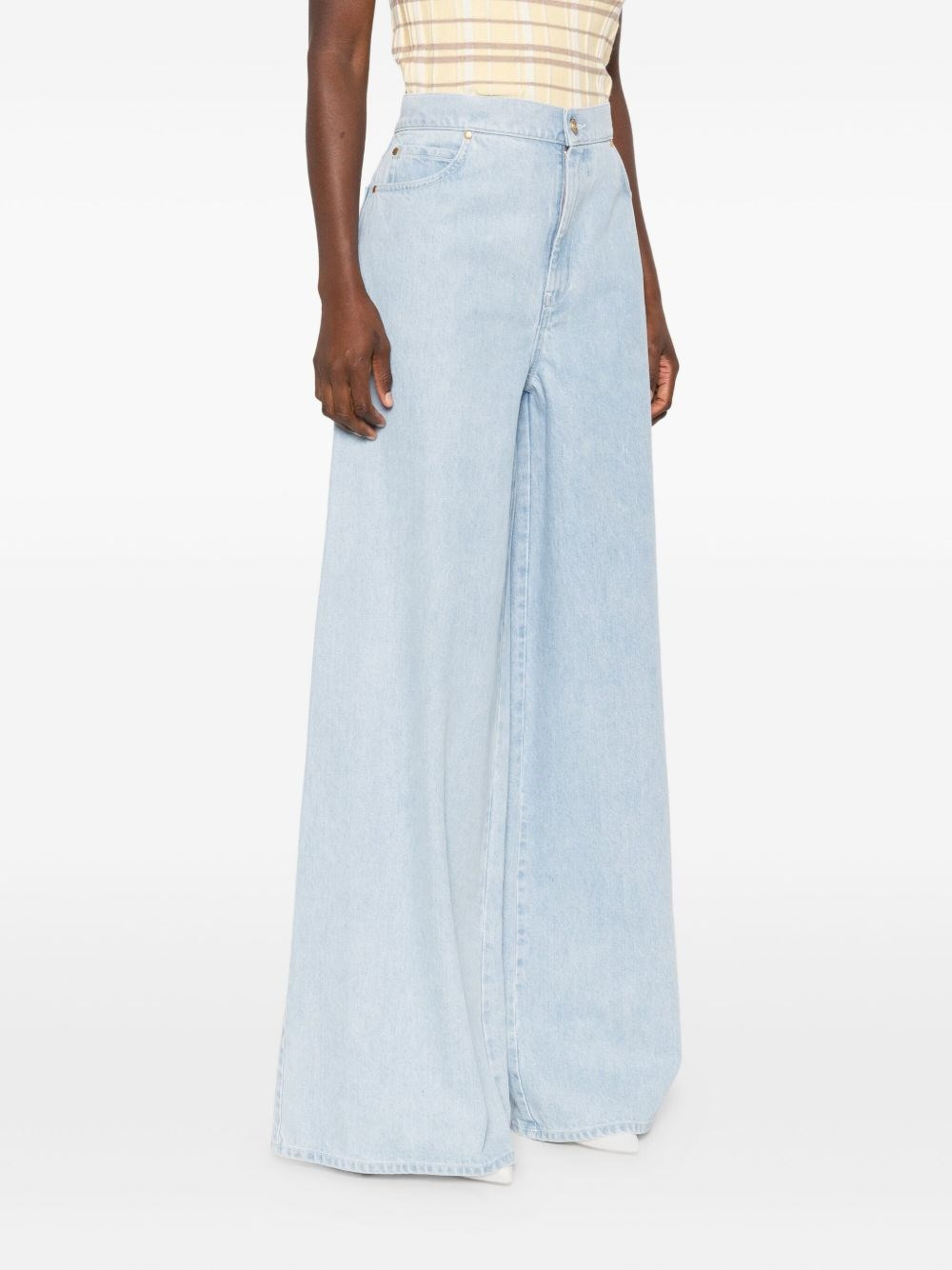 Wide-leg denim jeans - 5