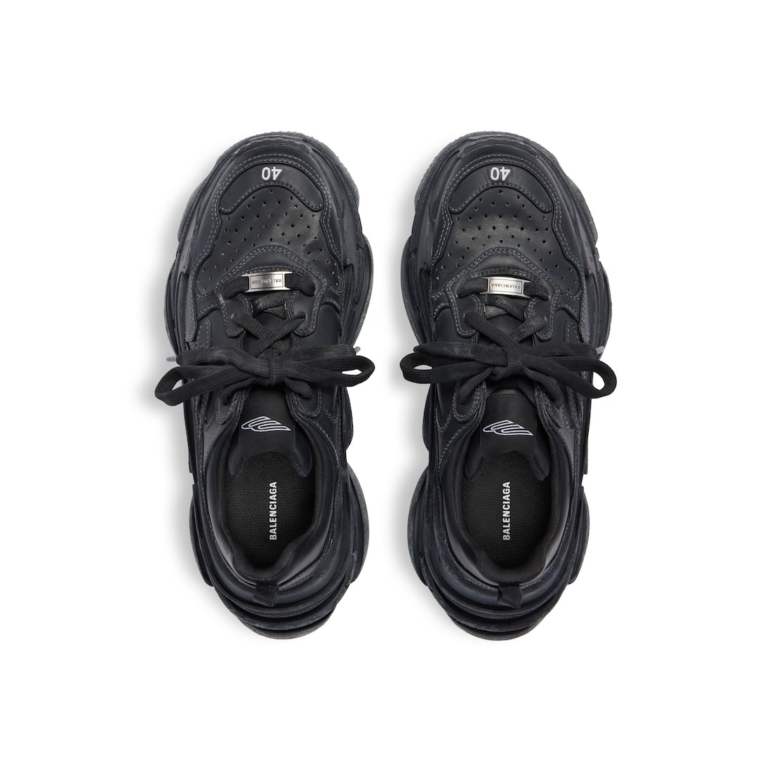 Men's Triple S Sporty Sneaker in Black - 6