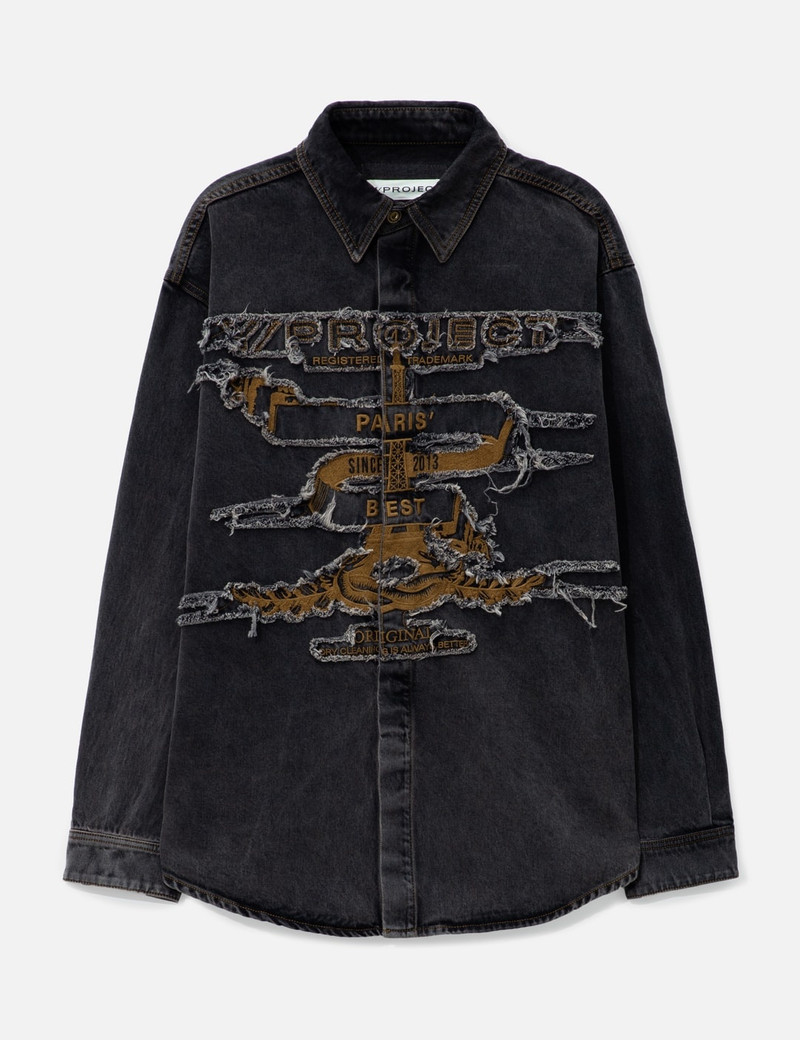 EVERGREEN PARIS' BEST PATCH DENIM SHIRT - 1