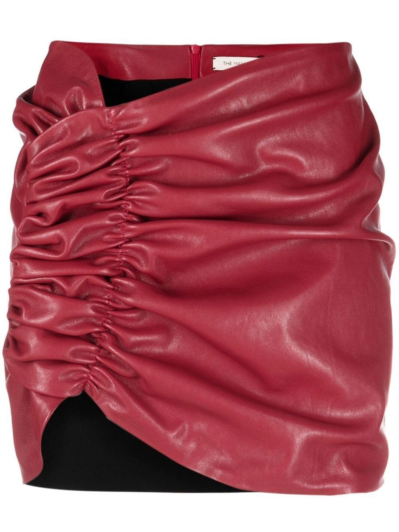 ruched mini skirt 1