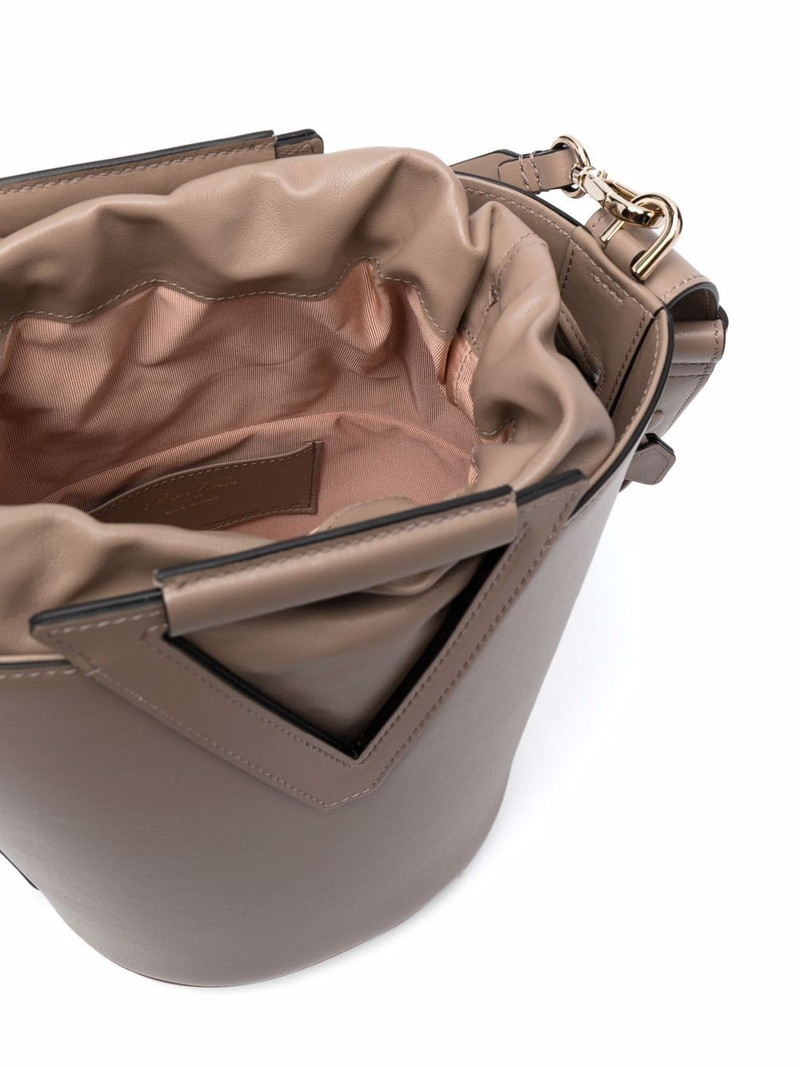 logo-embellished bucket bag 5