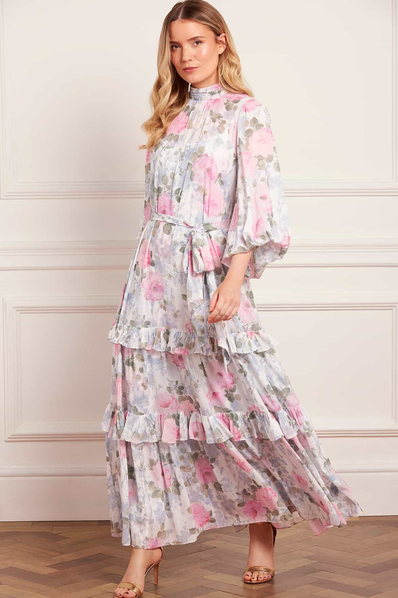 Needle & Thread Camille's Garden Louisa Chiffon Ankle Gown outlook