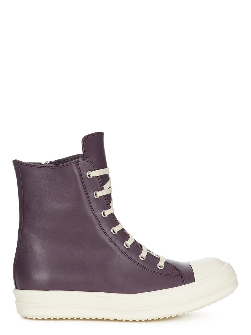 high-top leather sneakers 1