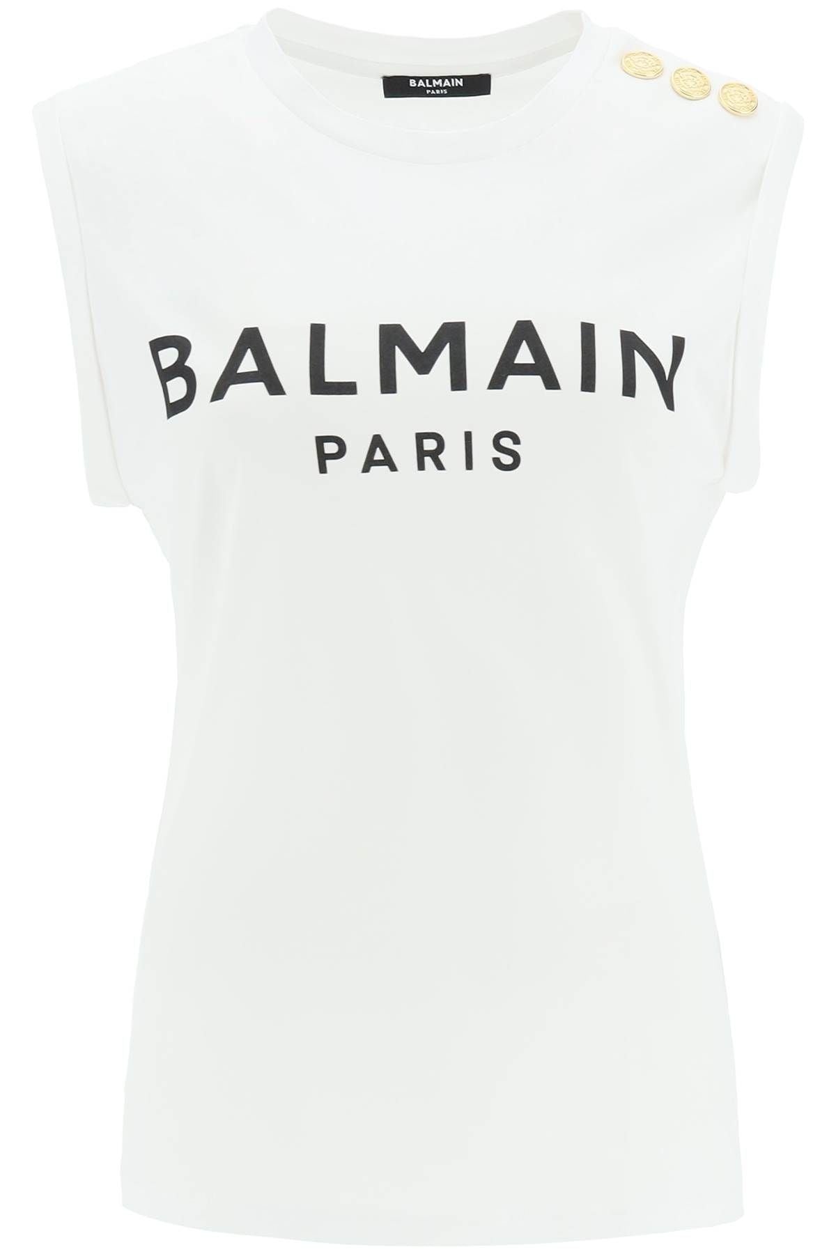 Balmain Logo Top With Embossed Buttons - 1