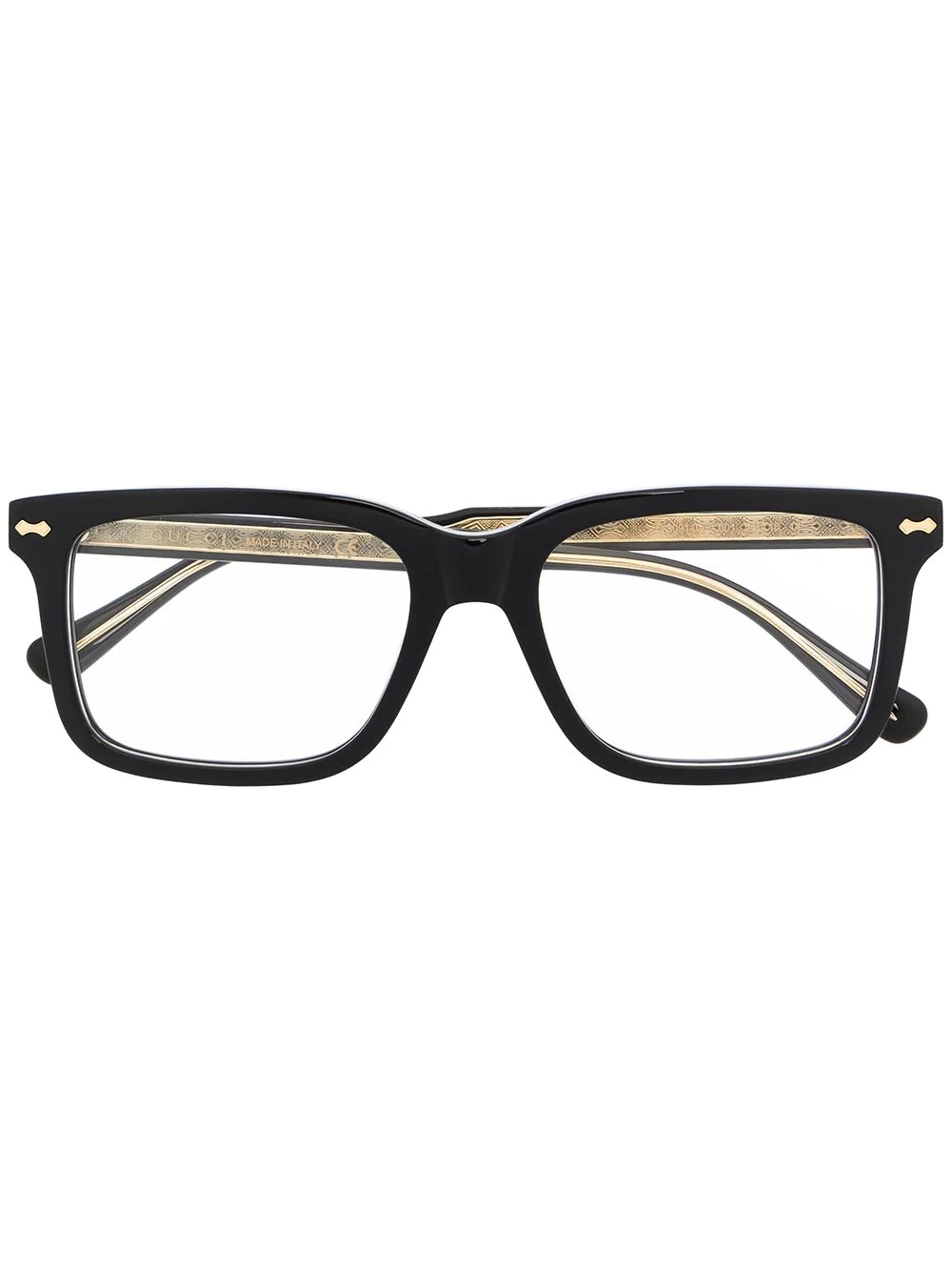 square-frame glasses - 1