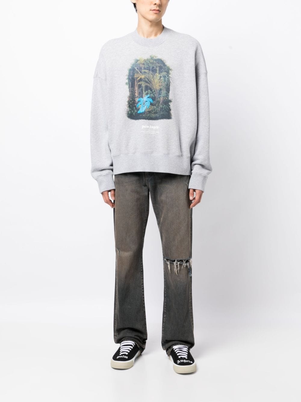 graphic-print cotton sweatshirt - 2