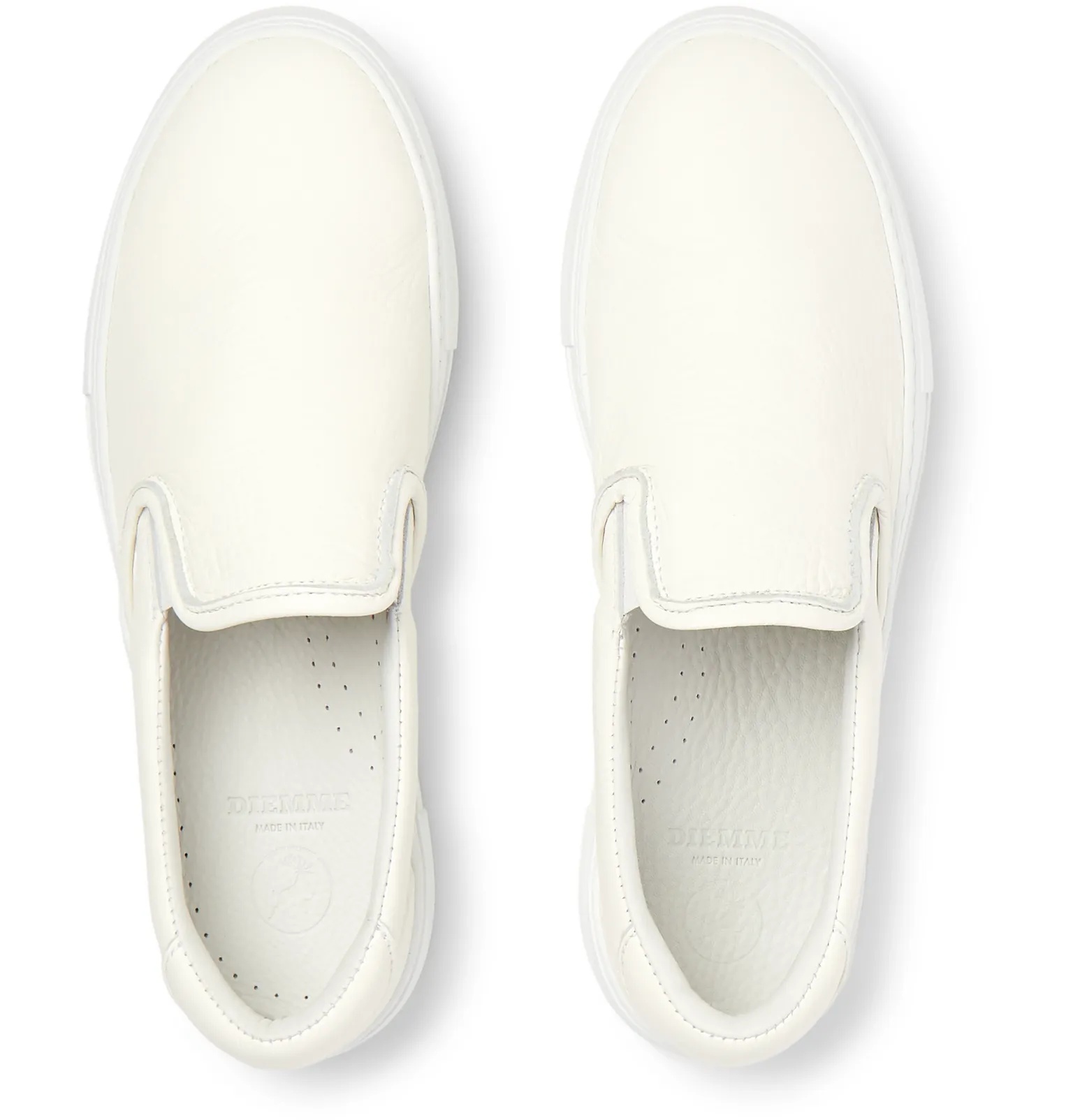 Garda Full-Grain Leather Slip-On Sneakers - 8