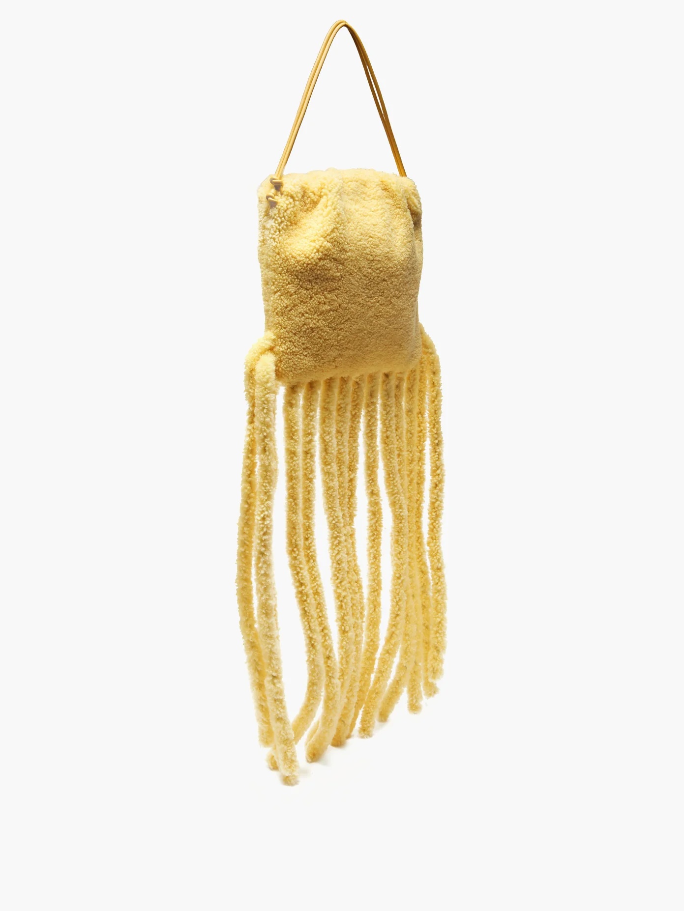 The Fringe shearling pouch - 4