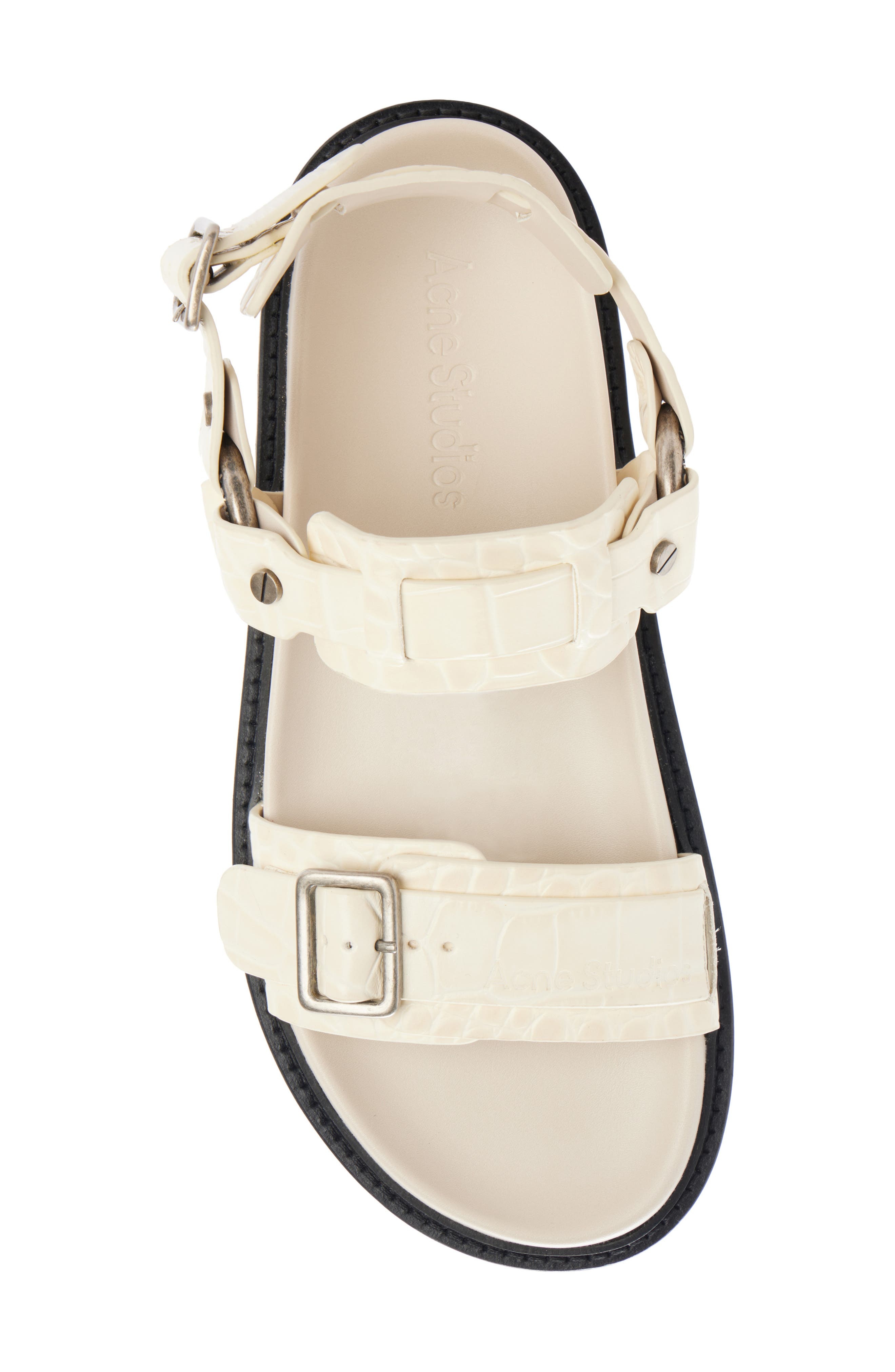 Acne Studios Balius Harness Sandal in Light Beige at Nordstrom - 4
