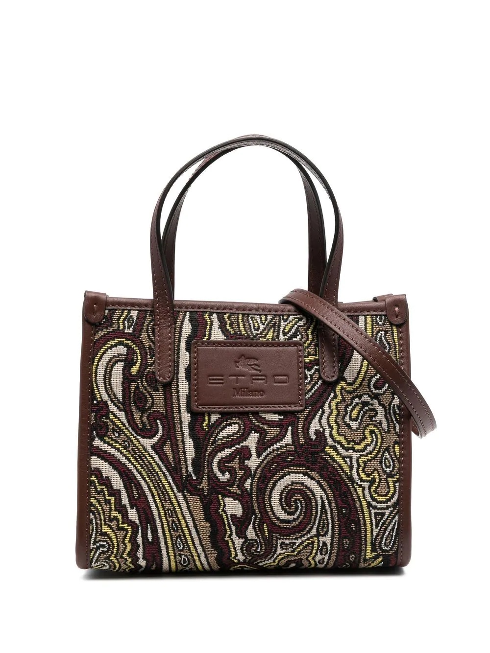 paisley jacquard tote bag - 1