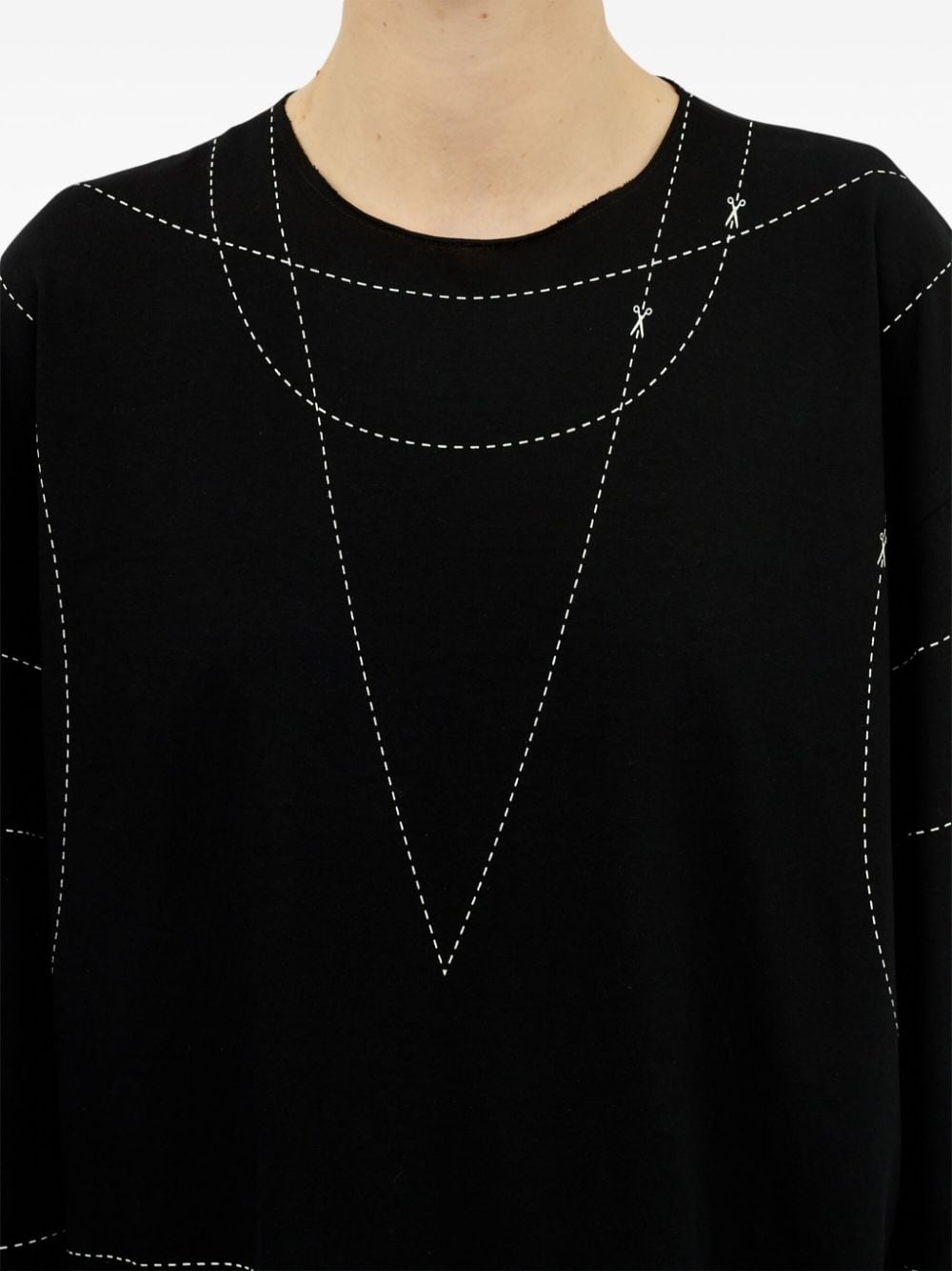 striped drop-shoulder sweatshirt - 7