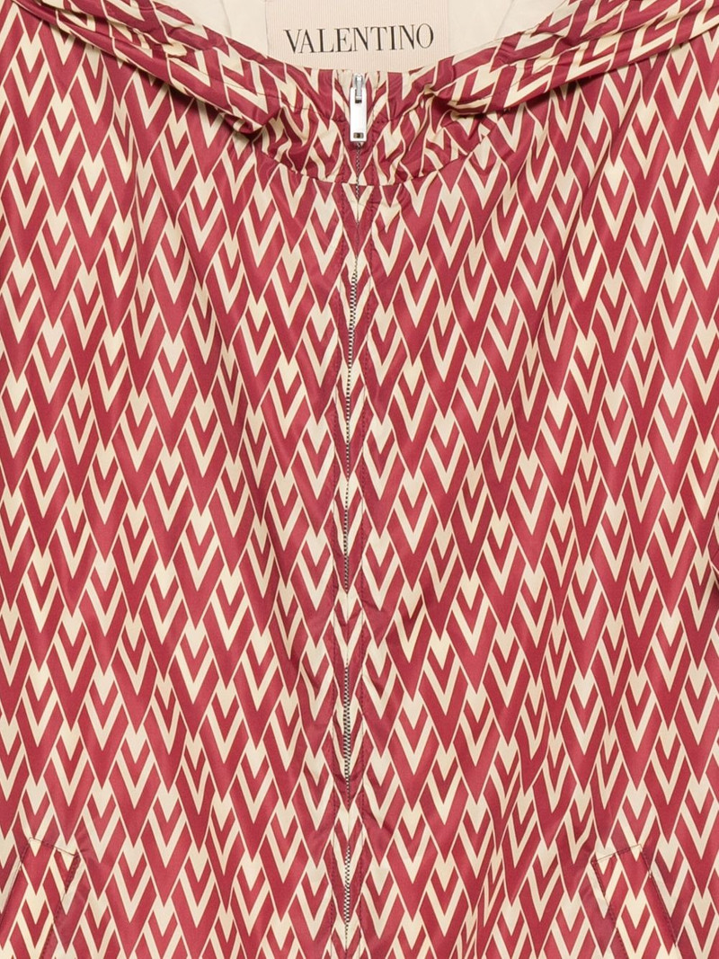 geometric-pattern hooded jacket 3