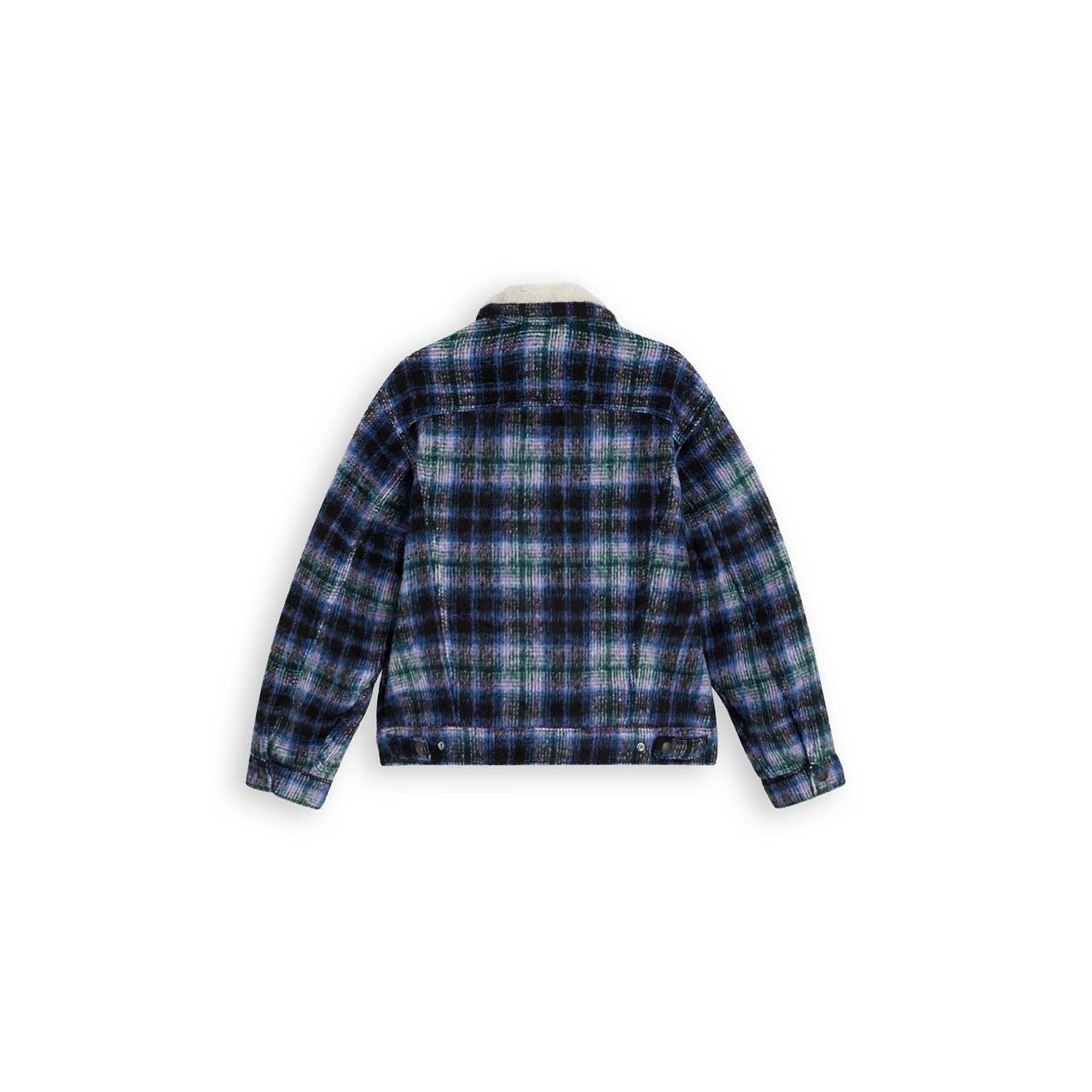 VINTAGE RELAXED FIT SHERPA TRUCKER JACKET - 4
