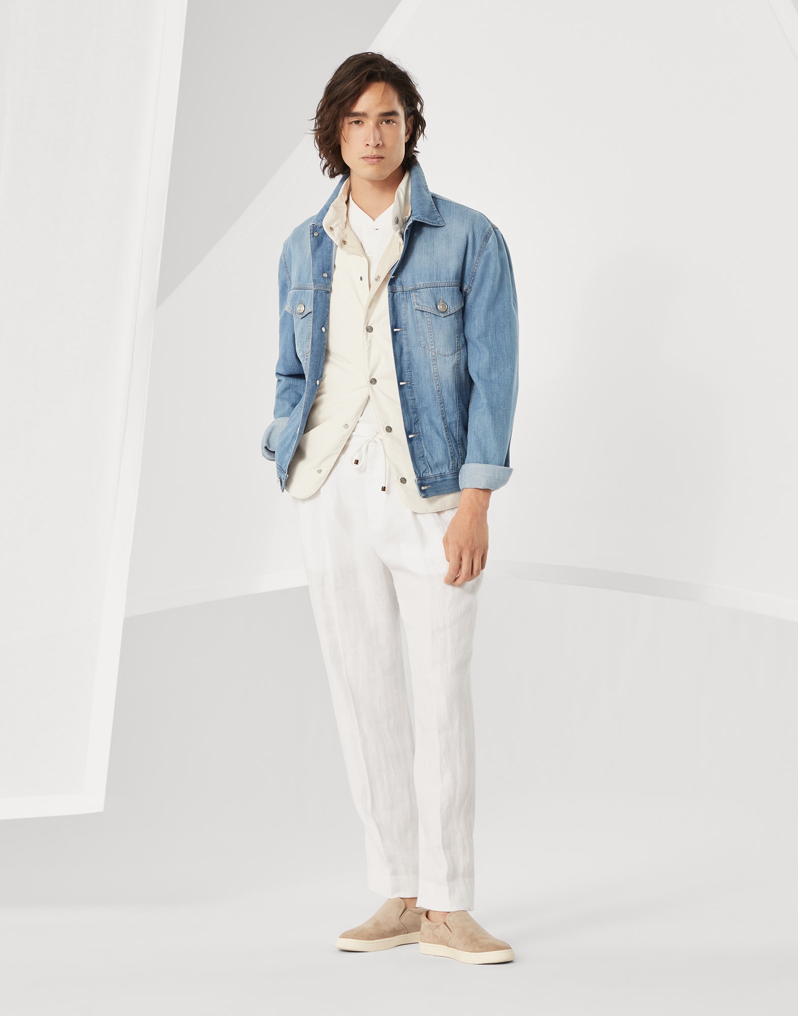 Lightweight old denim four-pocket jacket - 5