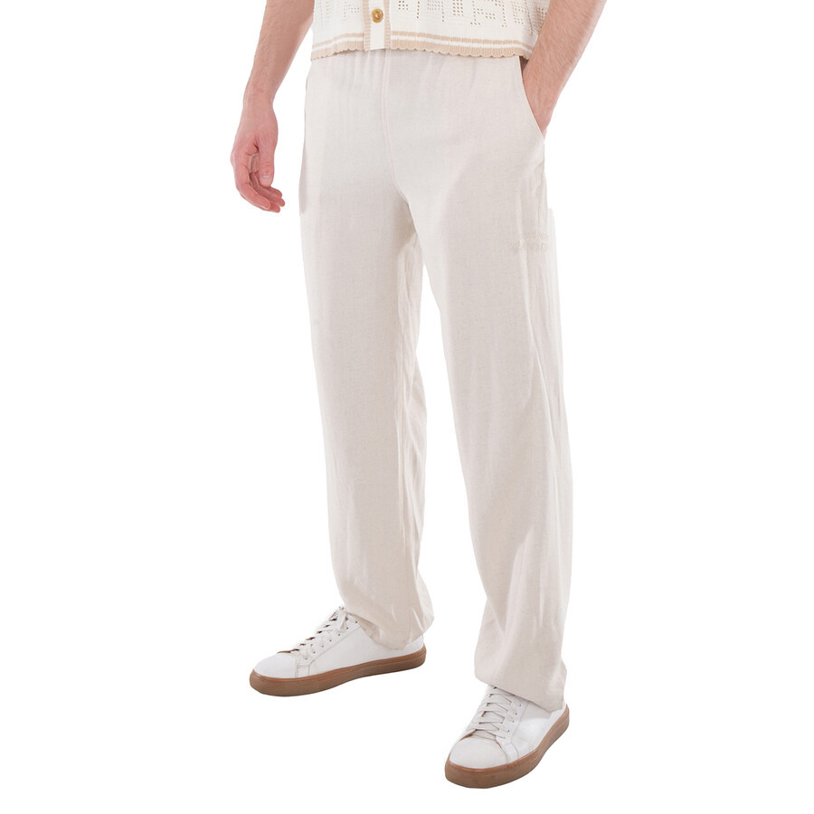 GCDS Linen Blend Wide Pants - 4