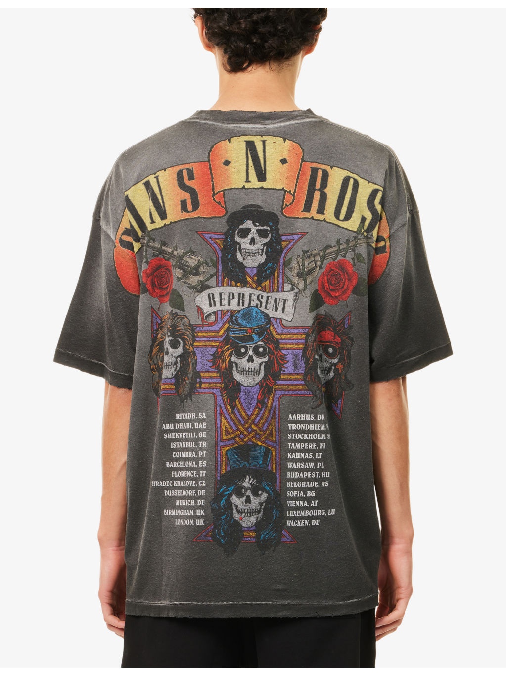 Represent x Guns N' Roses Exclusive Tour Graphic Cotton-Jersey T-Shirt - 4