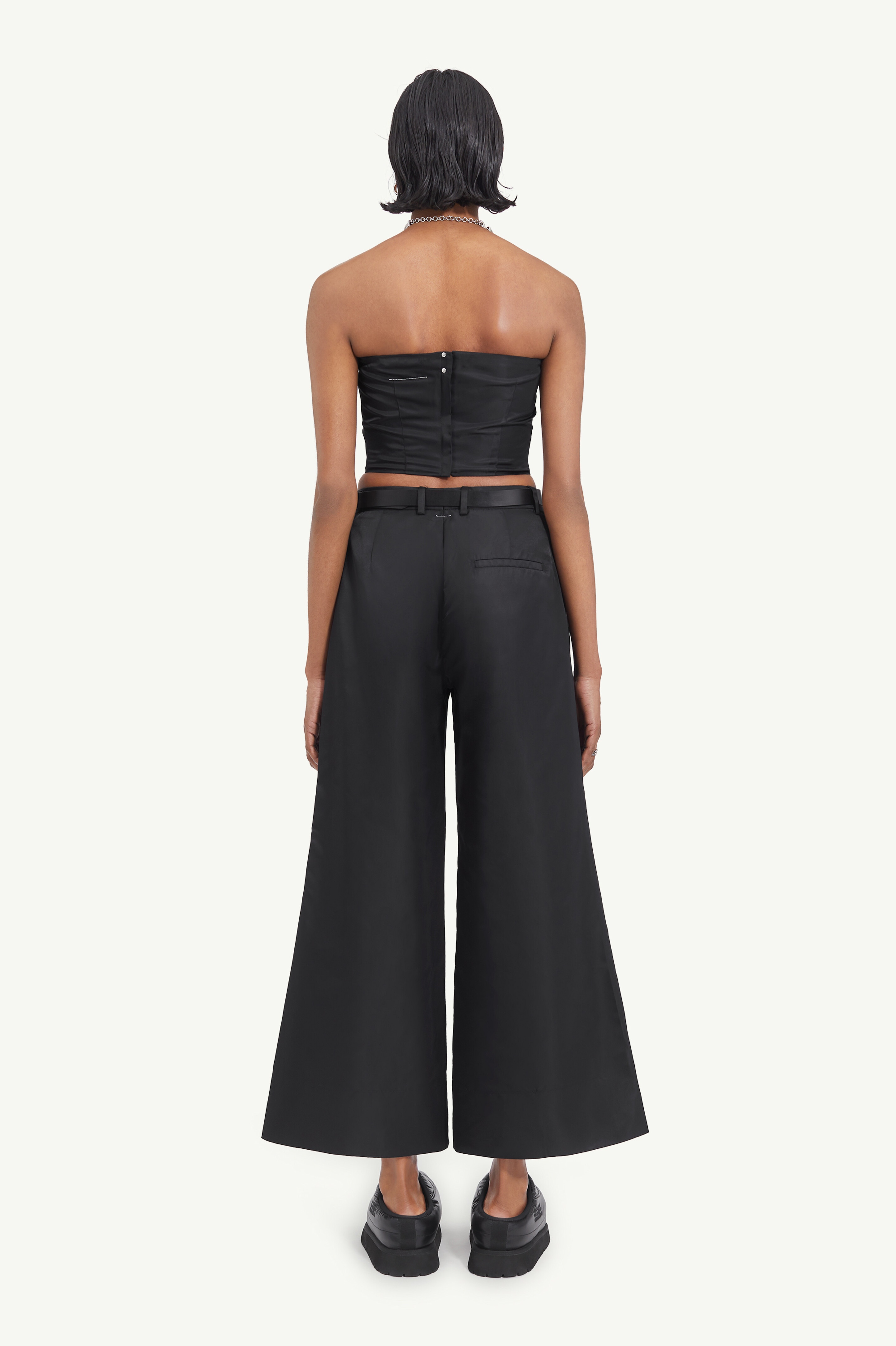 Print flared trousers - 4