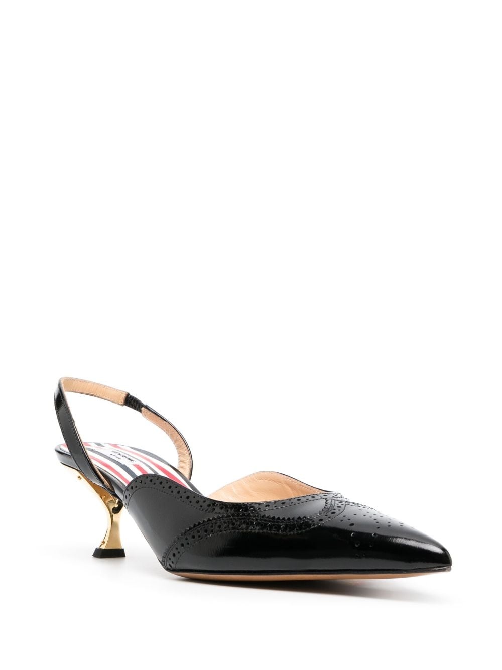 pointed-toe low-heel pumps - 2