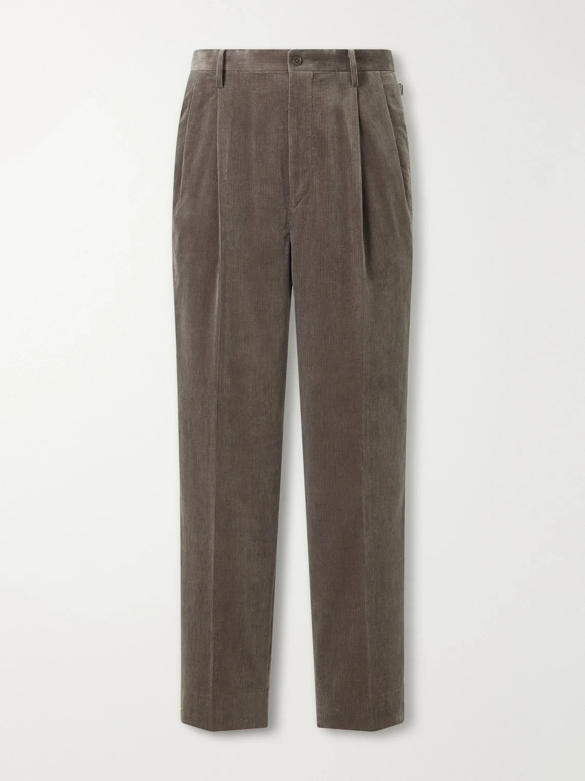 Straight-Leg Cotton-Corduroy Trousers - 1