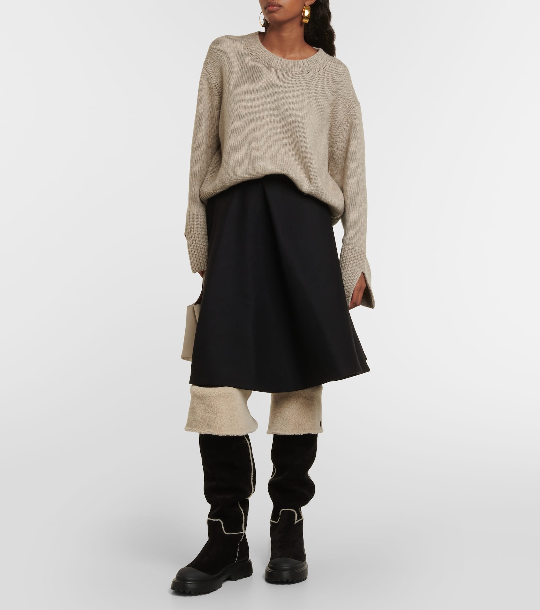 H619 suede knee-high boots - 2