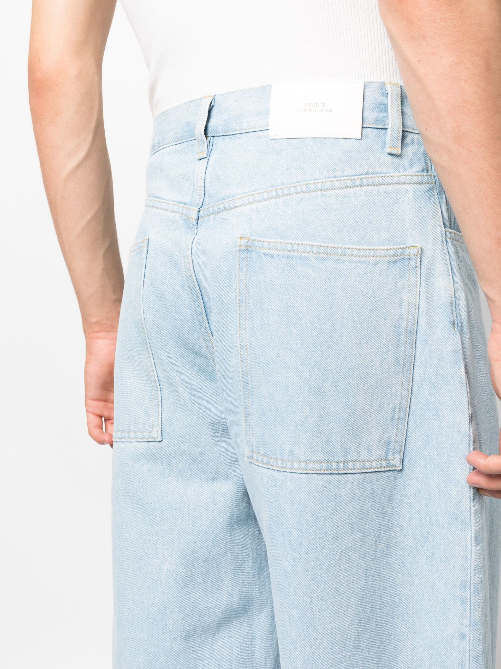 blue Paolo wide-leg jeans - 5