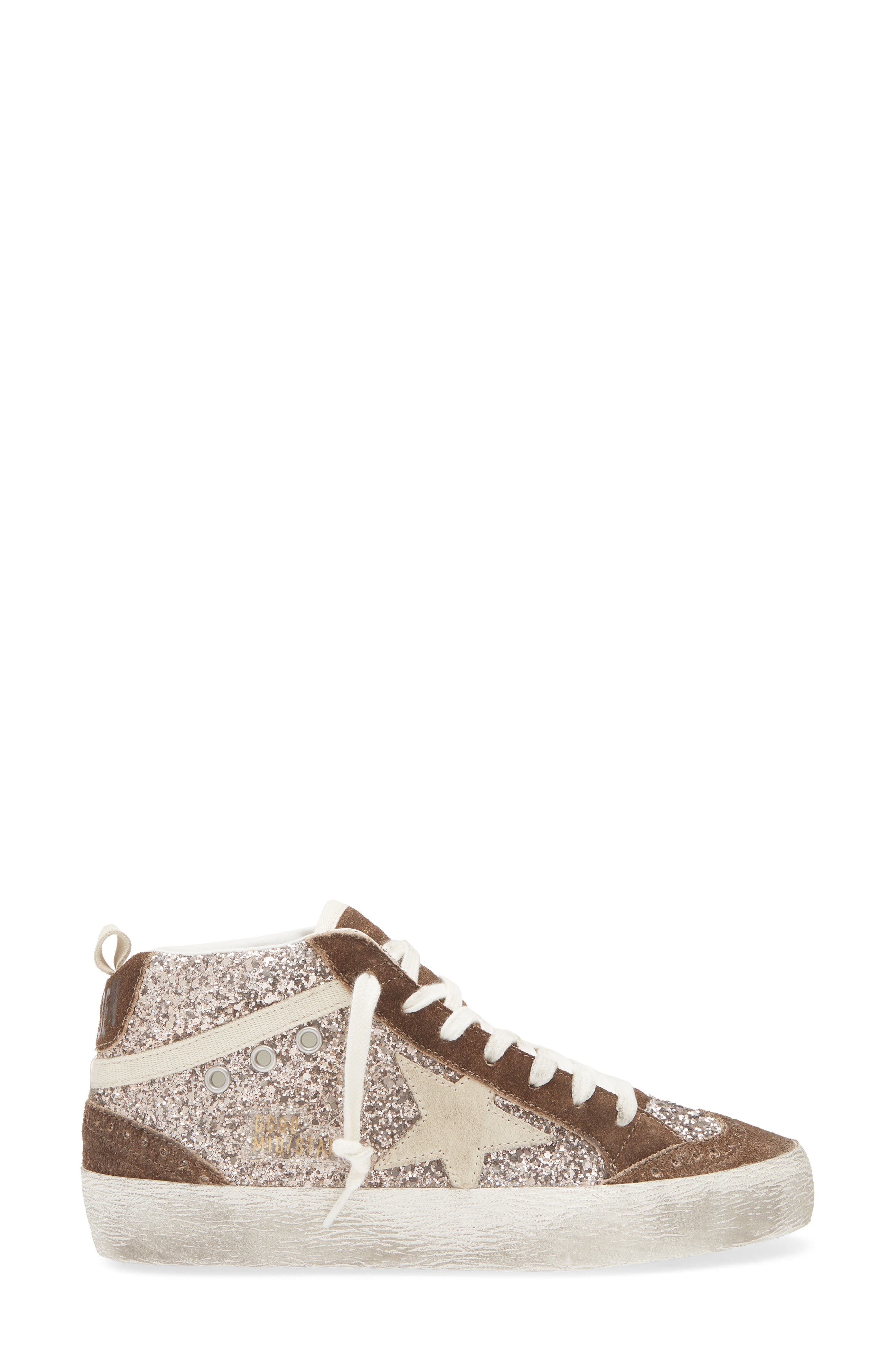 Golden Goose Mid Star Sneaker in Cinder/Brown/Seedpearl at Nordstrom - 3