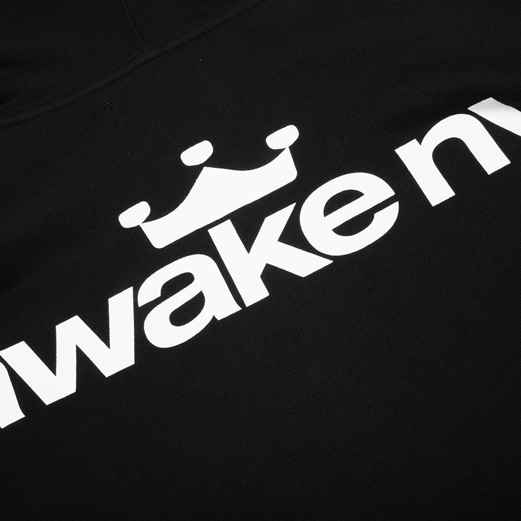 CROWN LOGO FULL-ZIP HOODIE - BLACK - 5