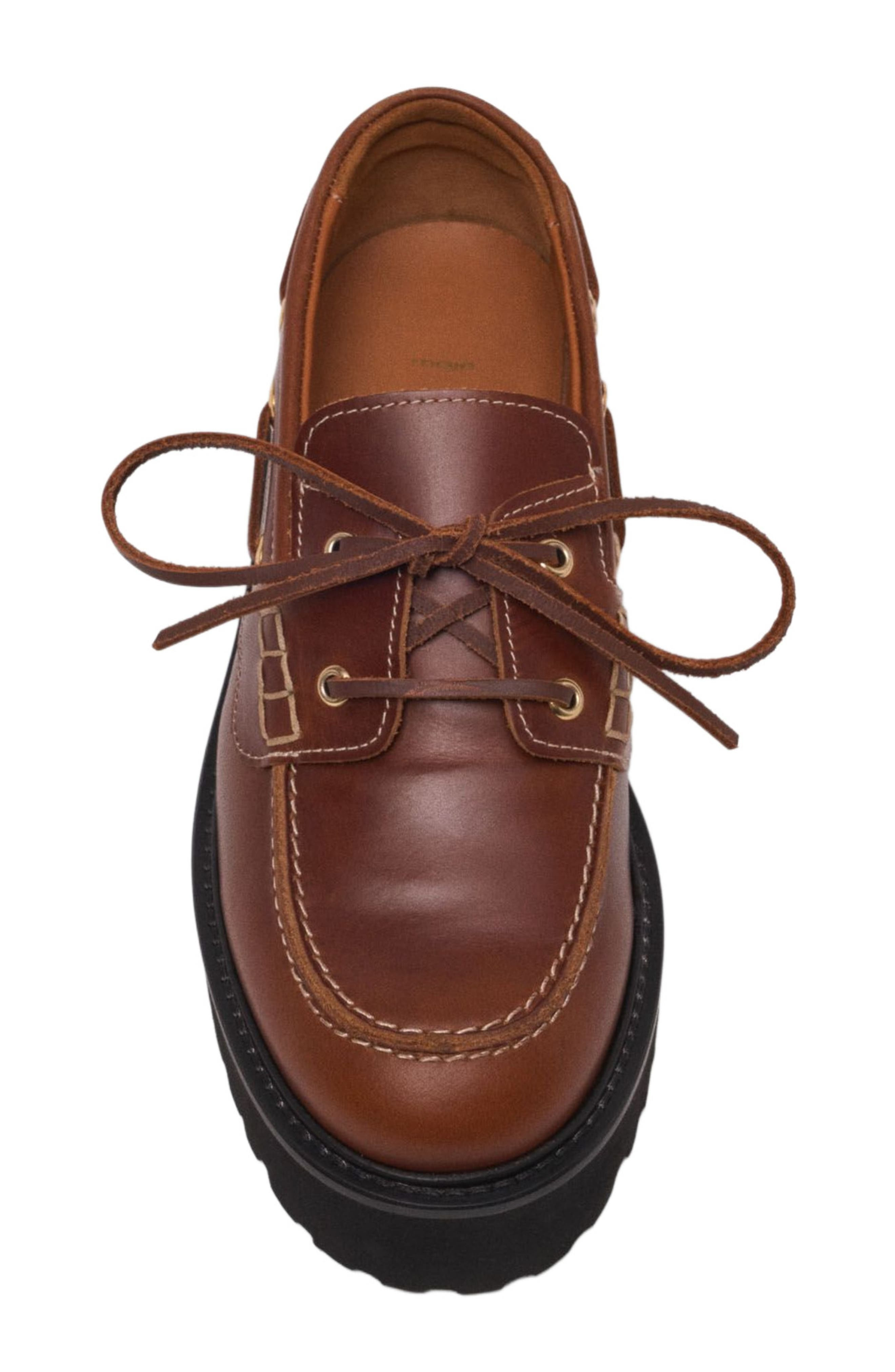 maje Boat shoes with chunky sole in Brown at Nordstrom - 6