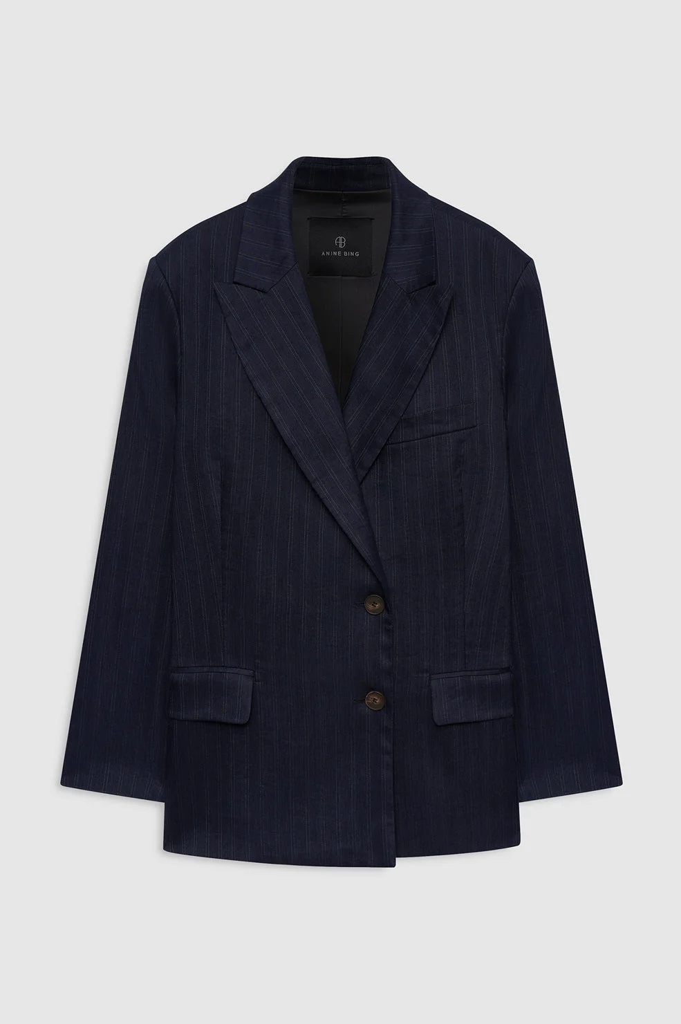 Aretha Blazer - Navy Pinstripe - 1