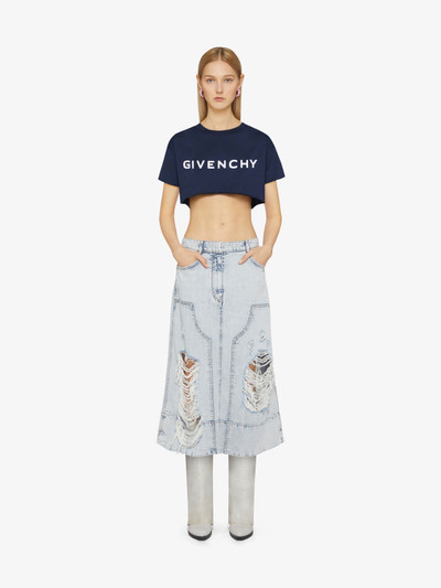 Givenchy GIVENCHY ARCHETYPE CROPPED T-SHIRT IN COTTON outlook