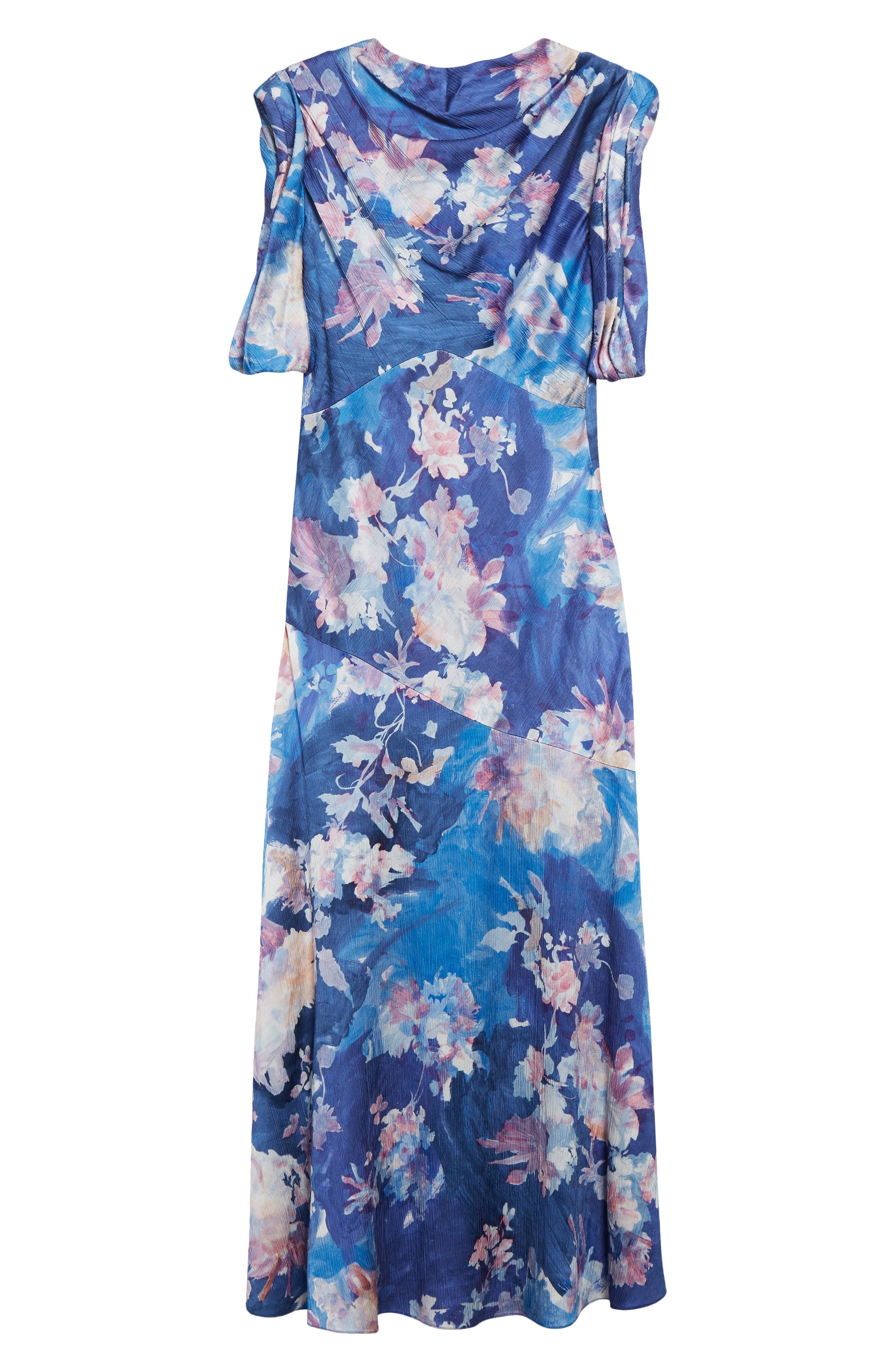 Erdem Floral Print Sleeveless Cotton Poplin Shirtdress in Artist Garden Pale Cobalt at Nordstrom - 5
