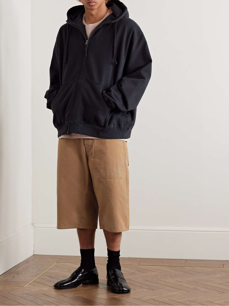 Maison Margiela Wide-Leg Cotton-Canvas Shorts outlook
