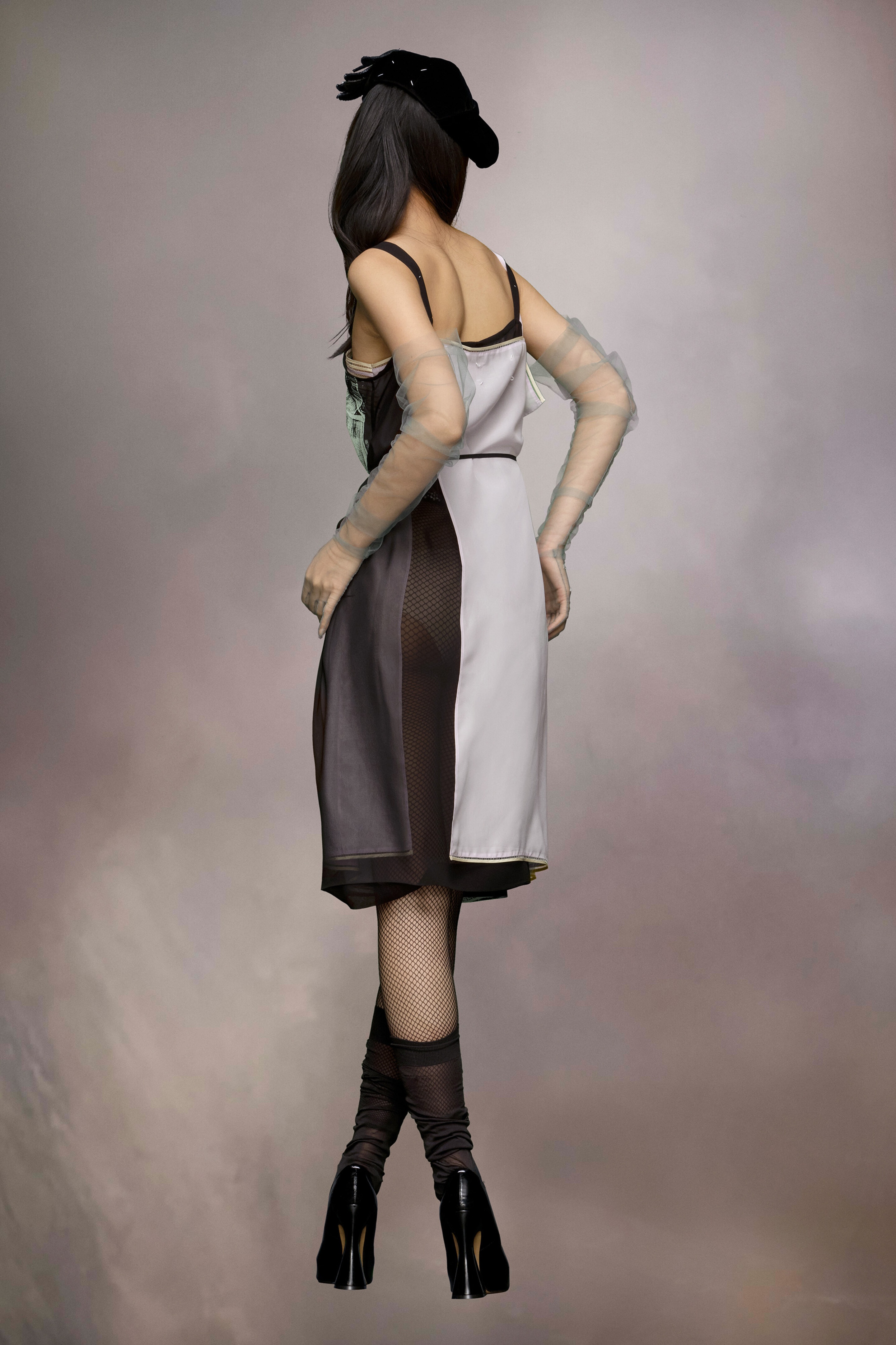 Freeze-frame silk dress - 4