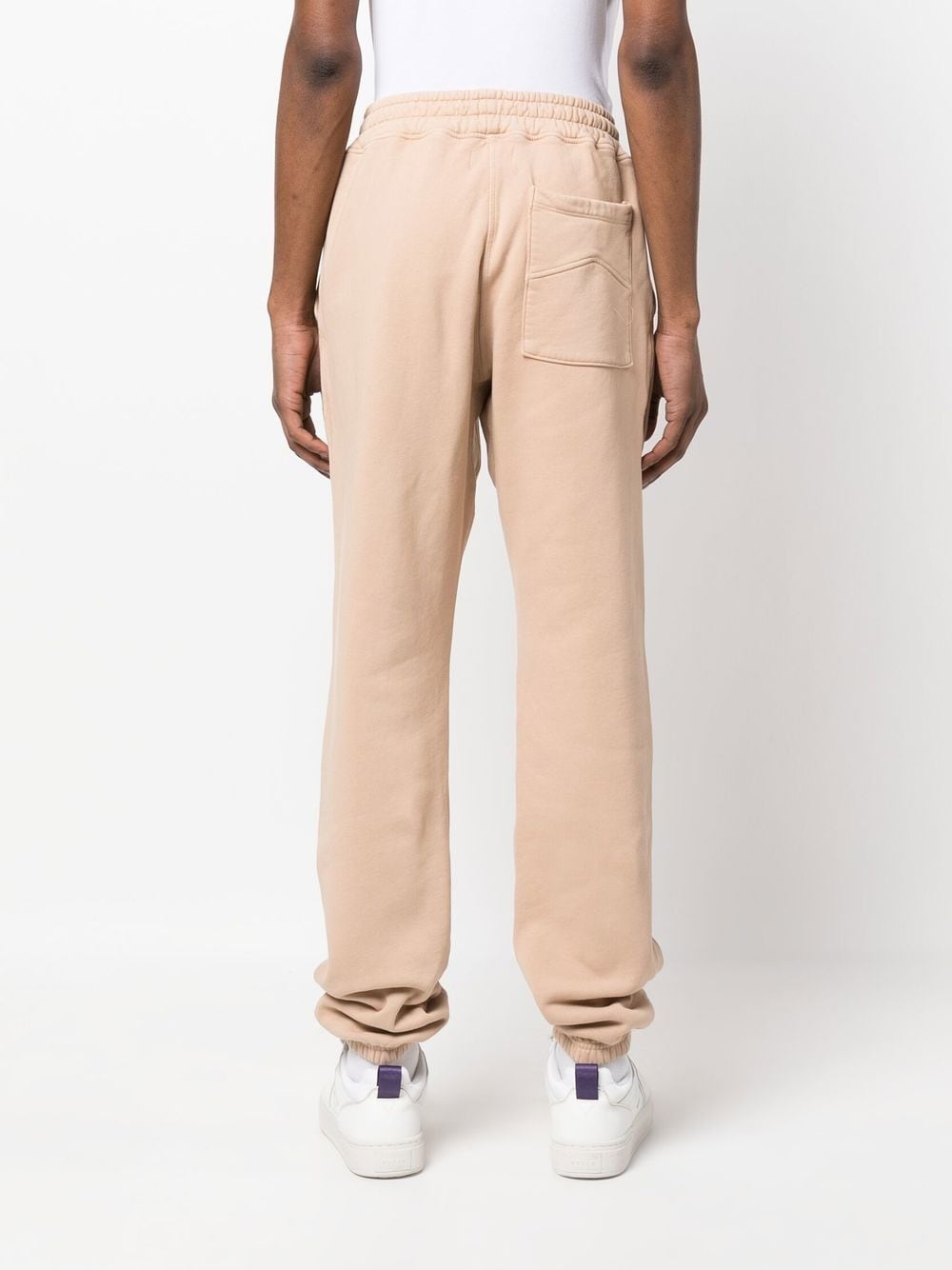 EMBROIDERED-LOGO COTTON TRACK PANTS - 5