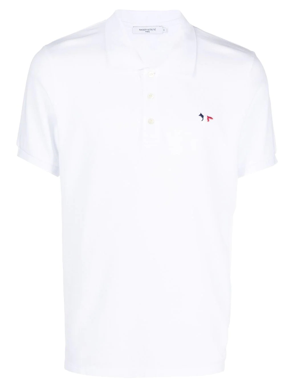 Fox-patch cotton polo shirt - 1