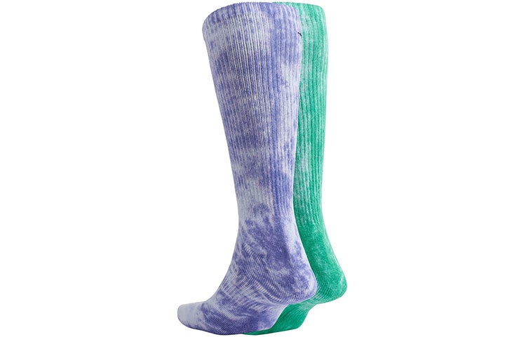 Nike Everyday Plus Tie-Dye Sports Stockings Unisex 2 Pairs Purple/Green DM3407-903 - 2