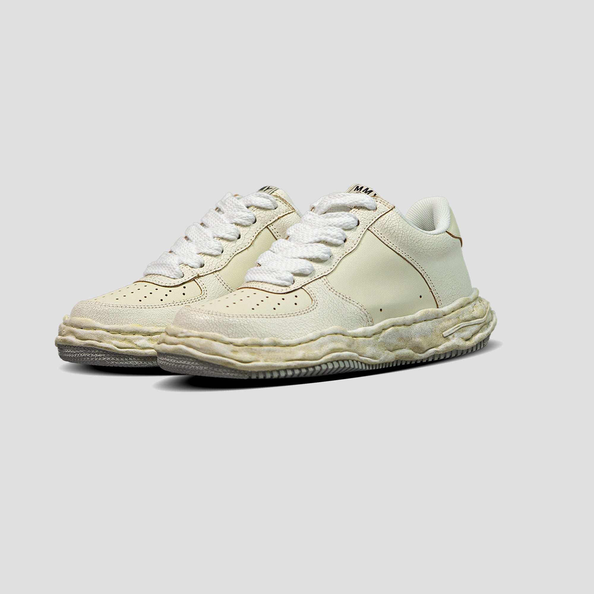 WAYNE OG SOLE LOW-TOP LEATHER SNEAKERS - 2