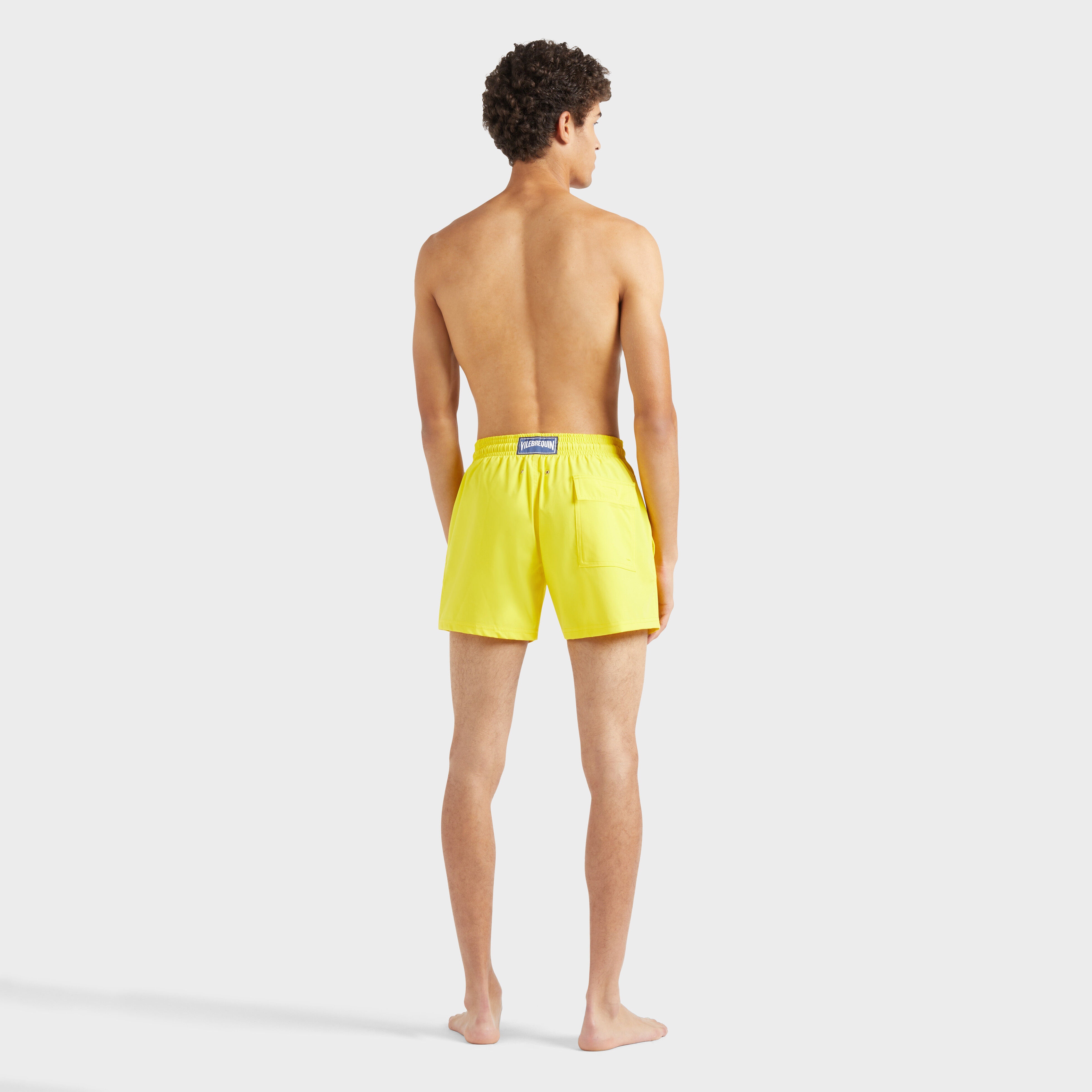 Men Stretch Short Swim Trunks Solid - 2