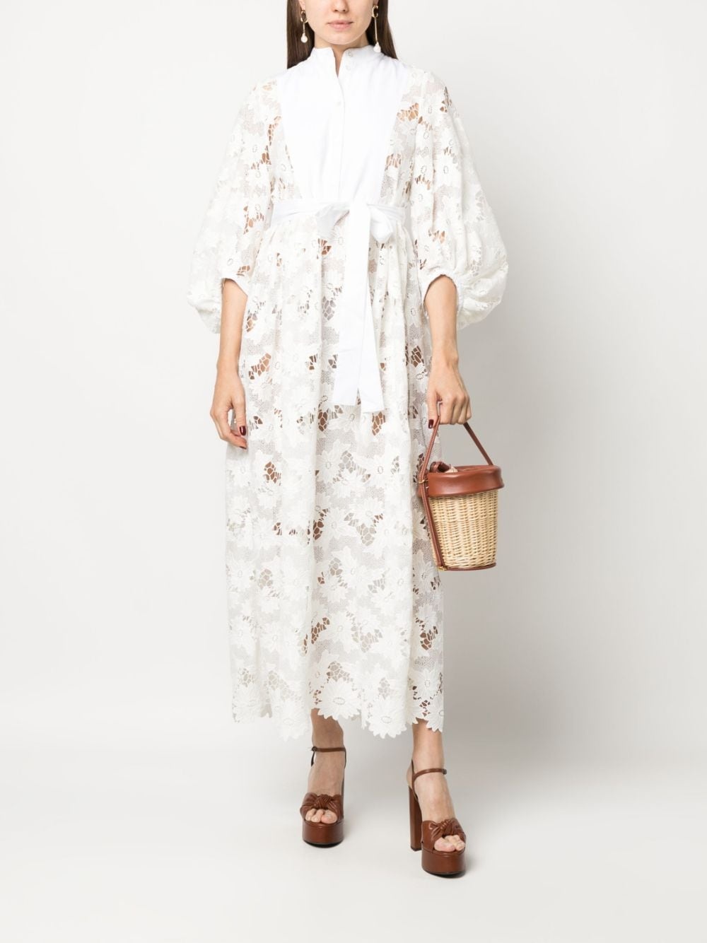Nairne floral-lace midi dress - 2
