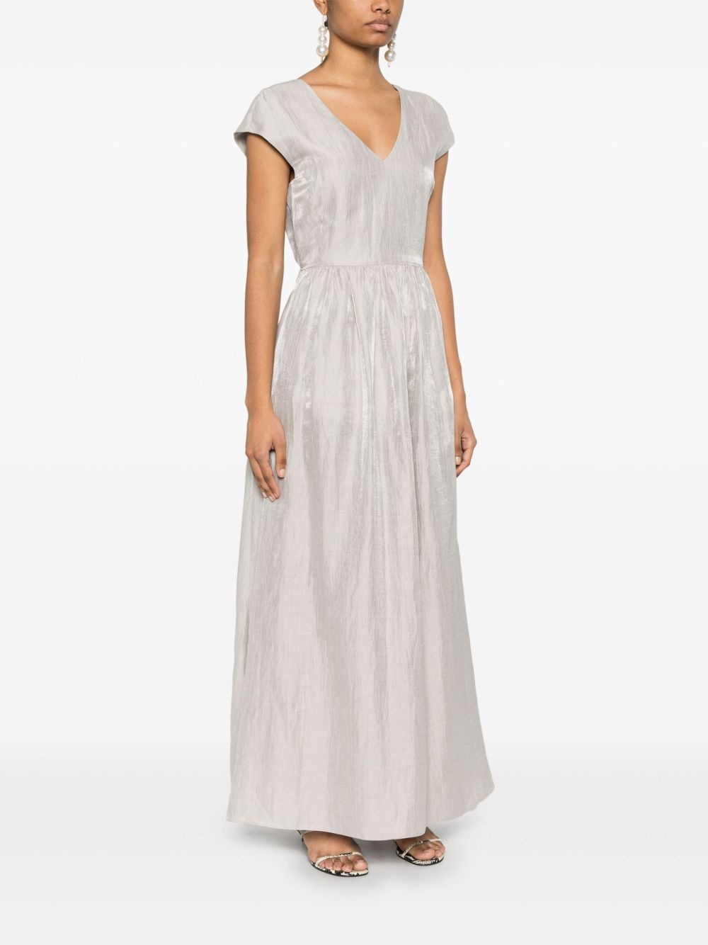 V-neck maxi dress - 3