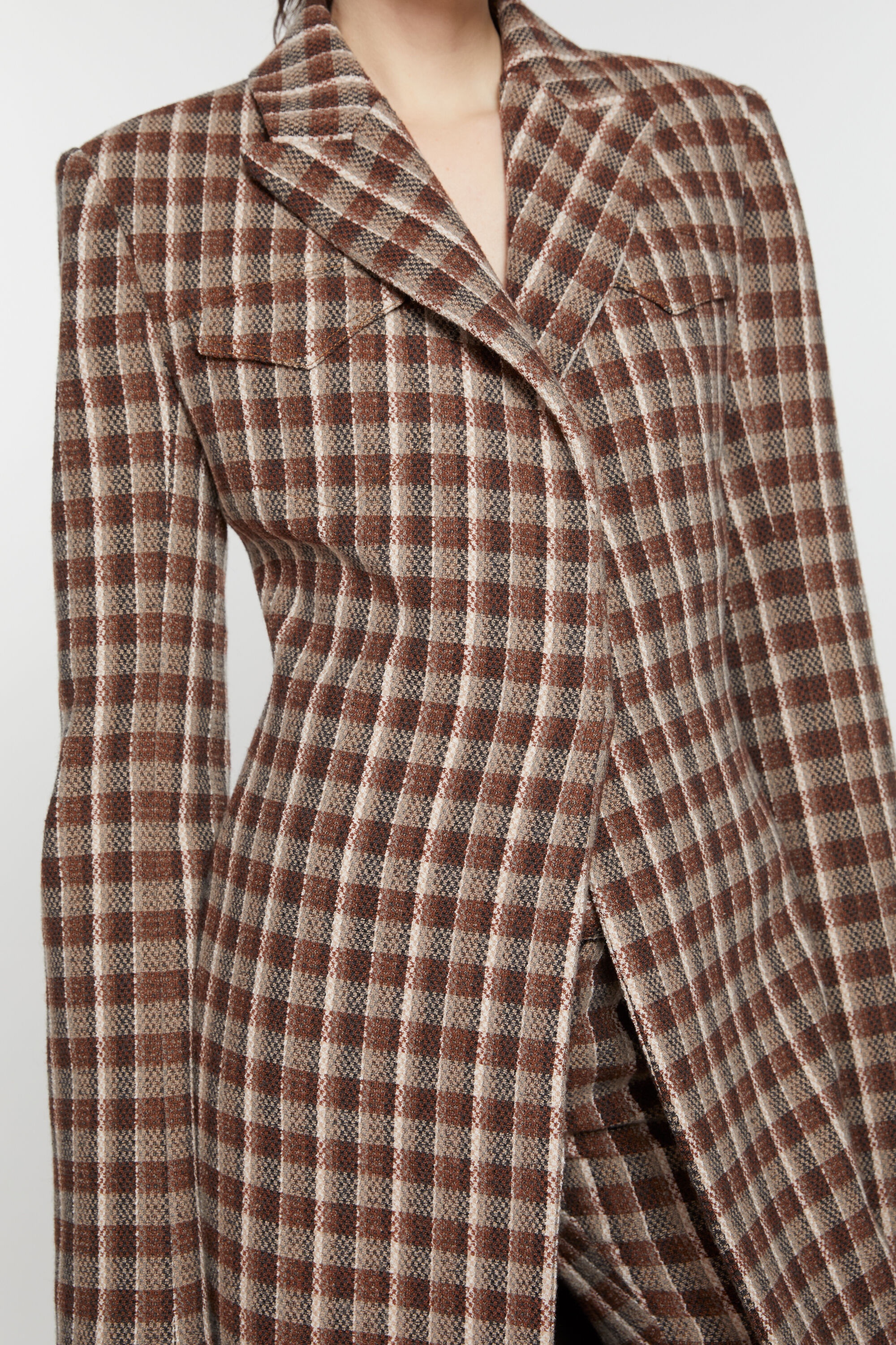 Single-breasted coat - Beige/brown - 5