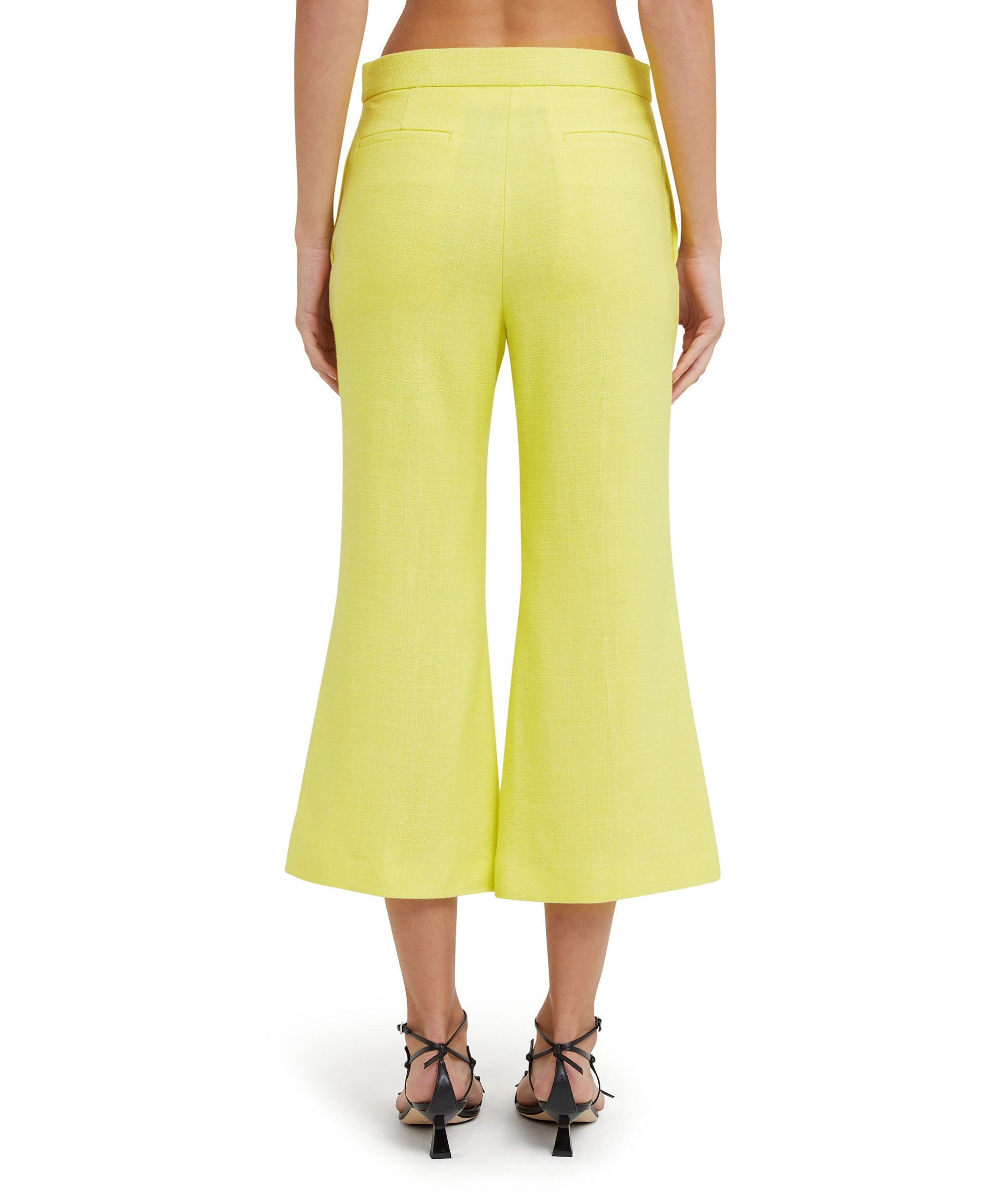 Blended linen crop pants - 3