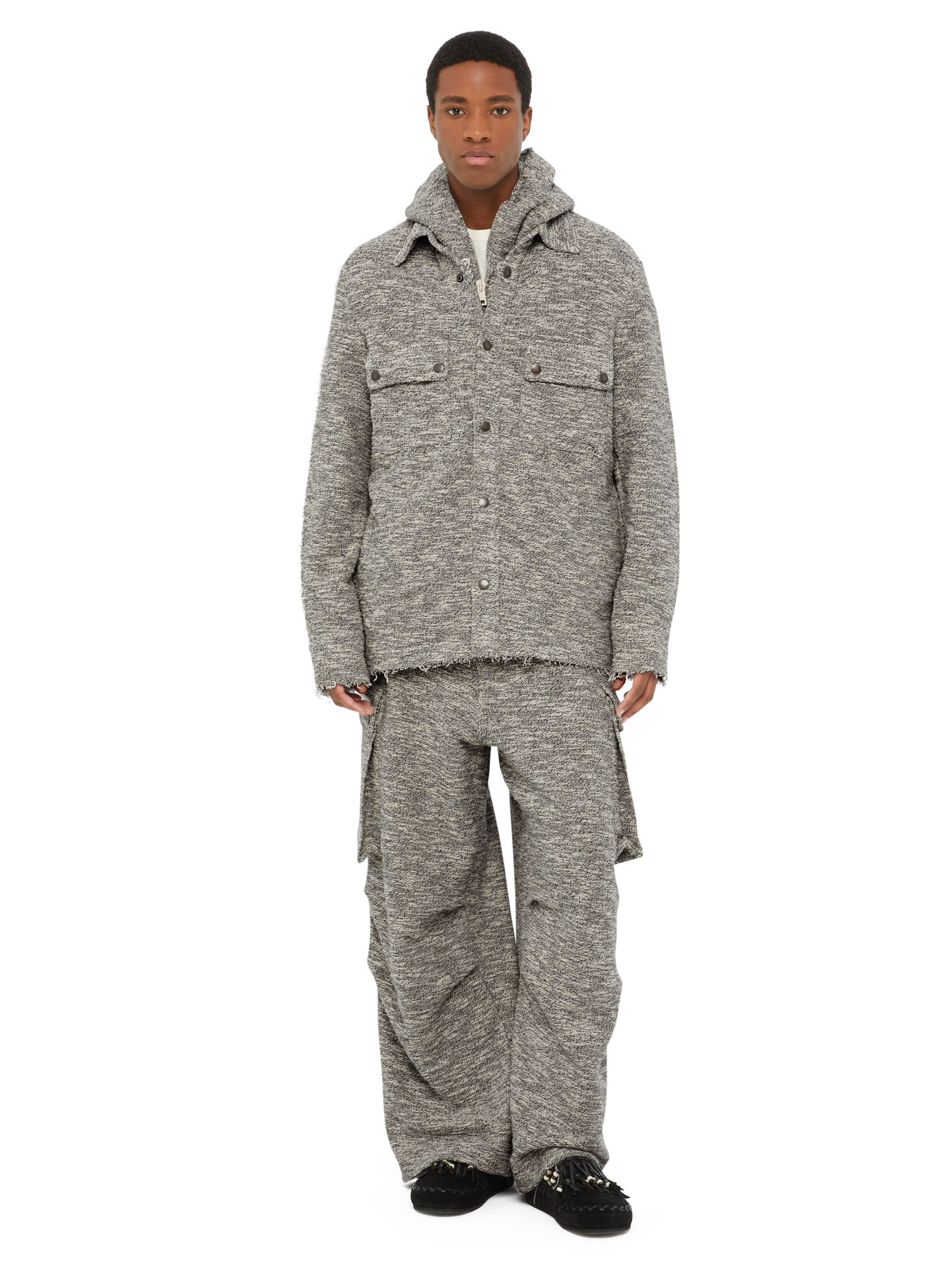 B & W Mouline’ Overshirt - 4