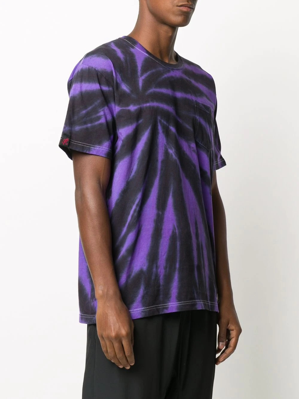 contrast all-over print T-shirt - 3