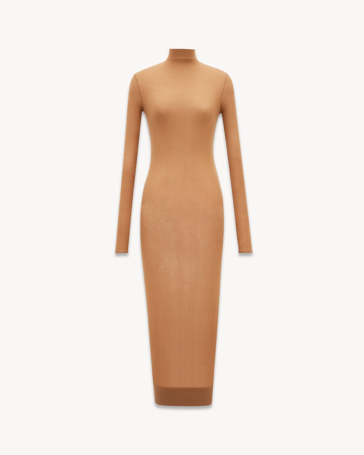 TURTLENECK DRESS IN STRETCH JERSEY - 1